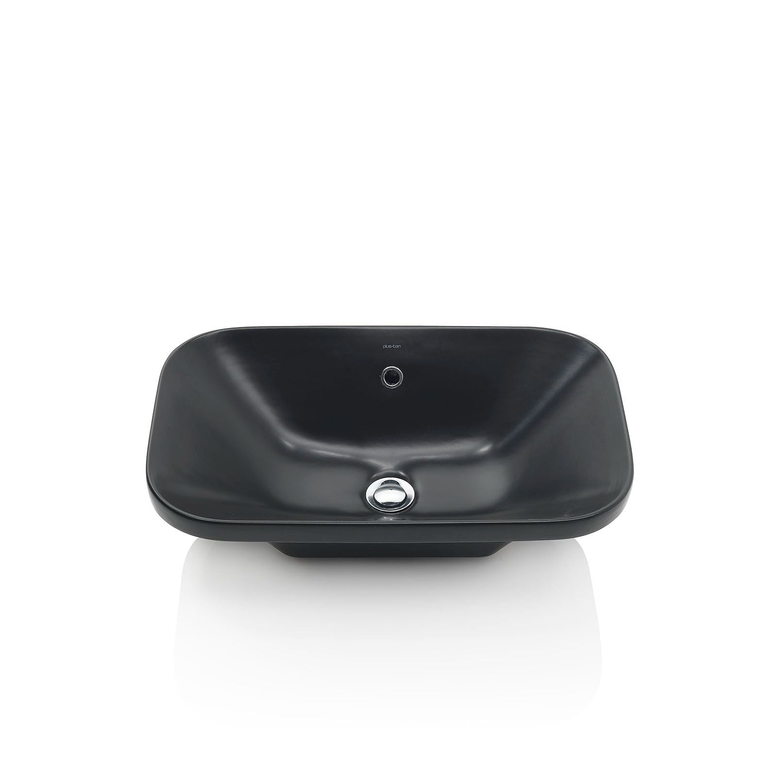 Lavabo da semi incasso TIKTA | Nero opaco