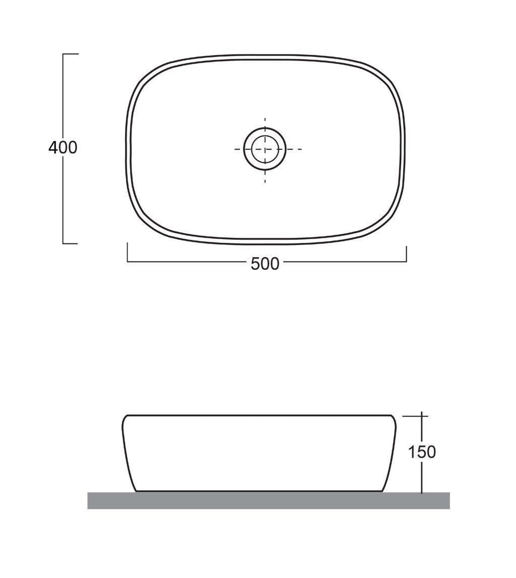 Lavabo da appoggio KOY | Bianco