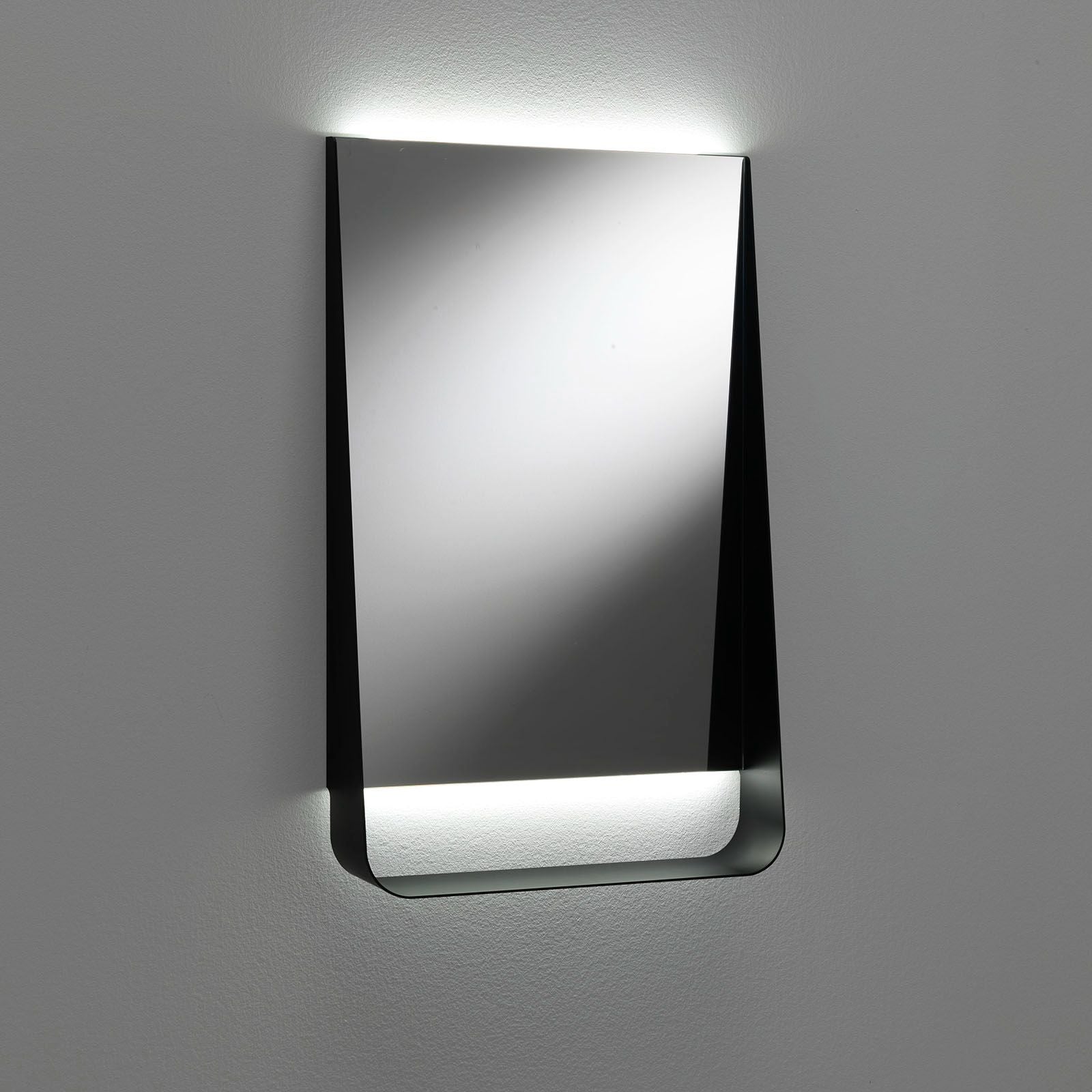 Specchio con mensola e led YOON50 | Nero