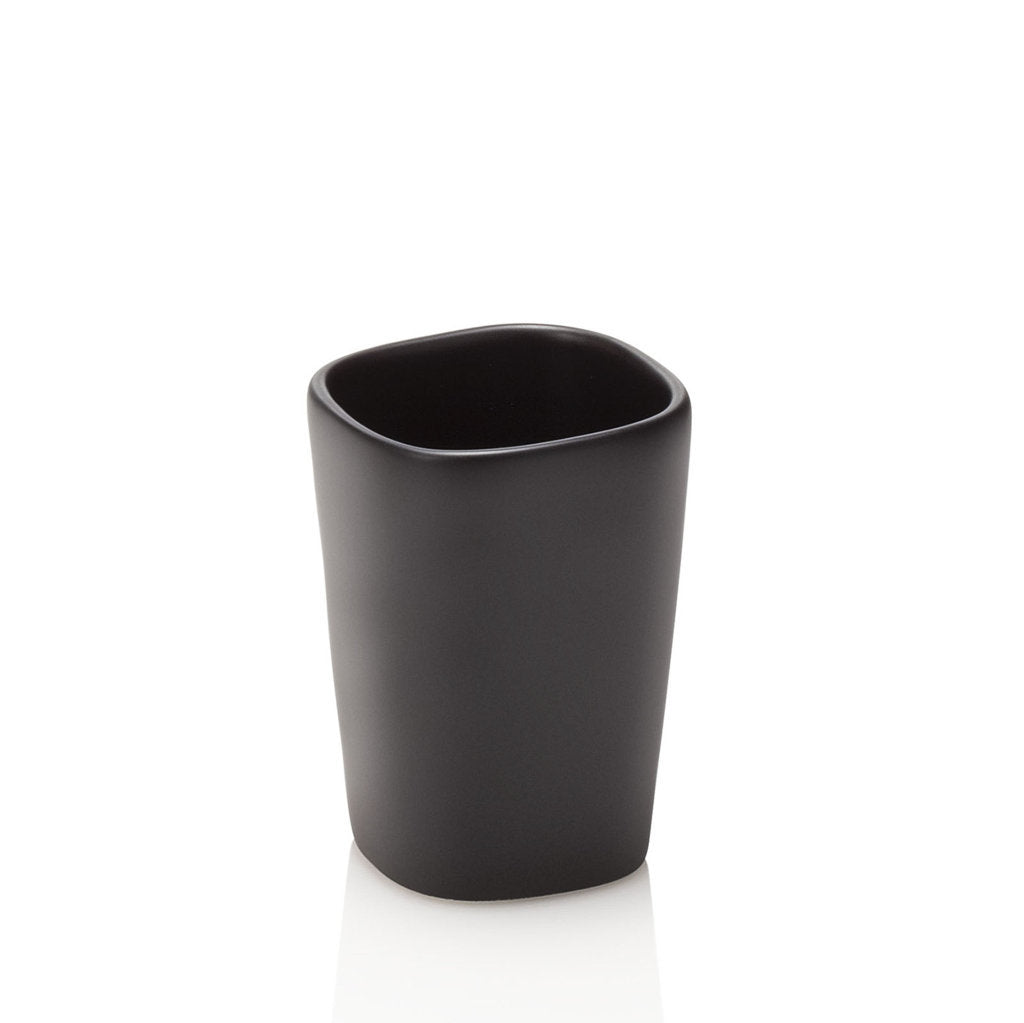 Set bagno 4 pezzi LEMN | Nero