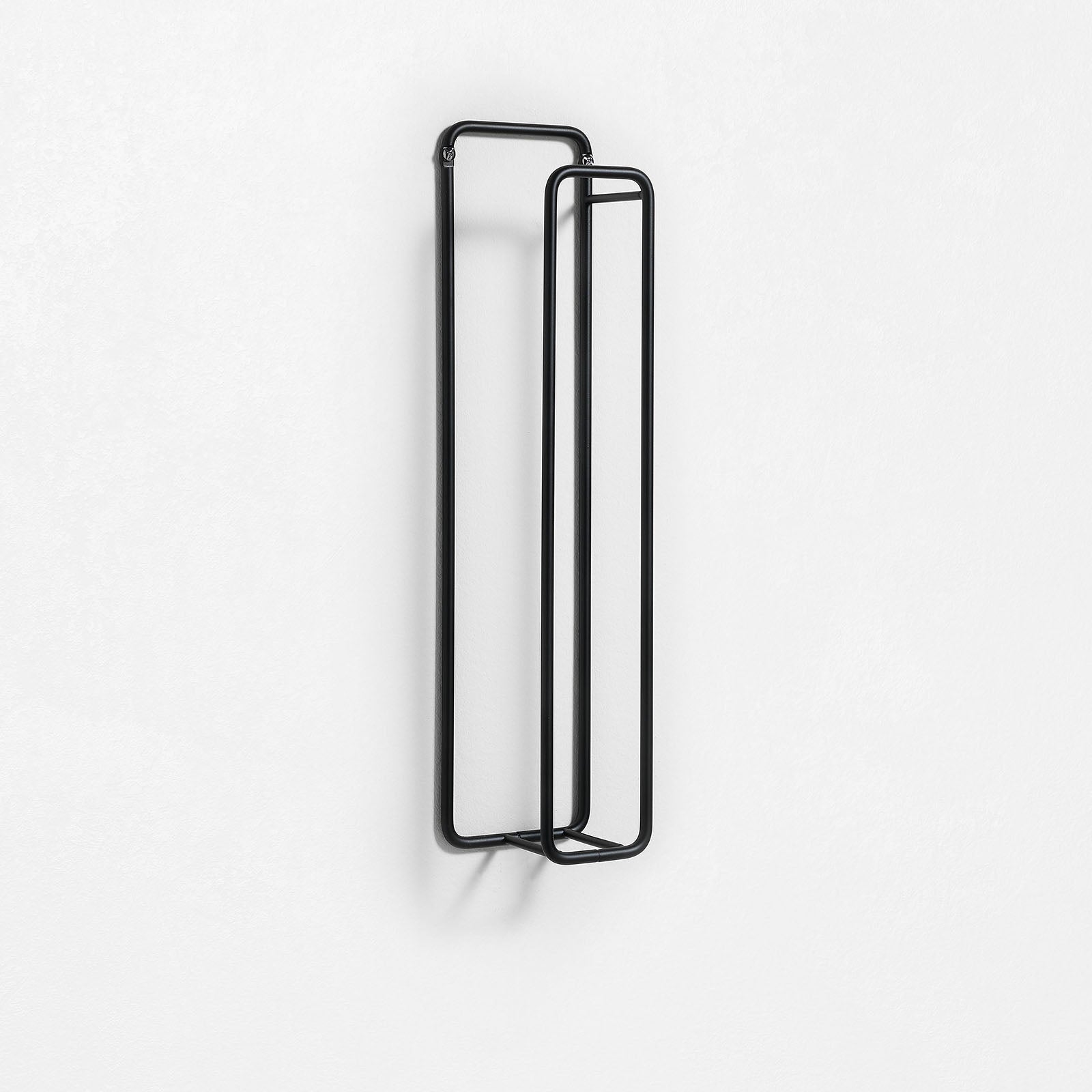 Porta salvietta verticale da parete YOL | Nero