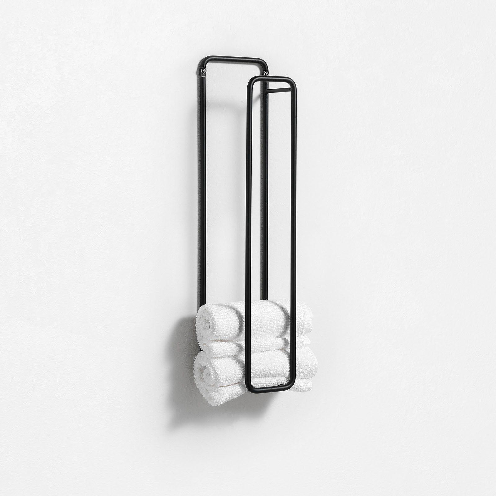 Porta salvietta verticale da parete YOL | Nero