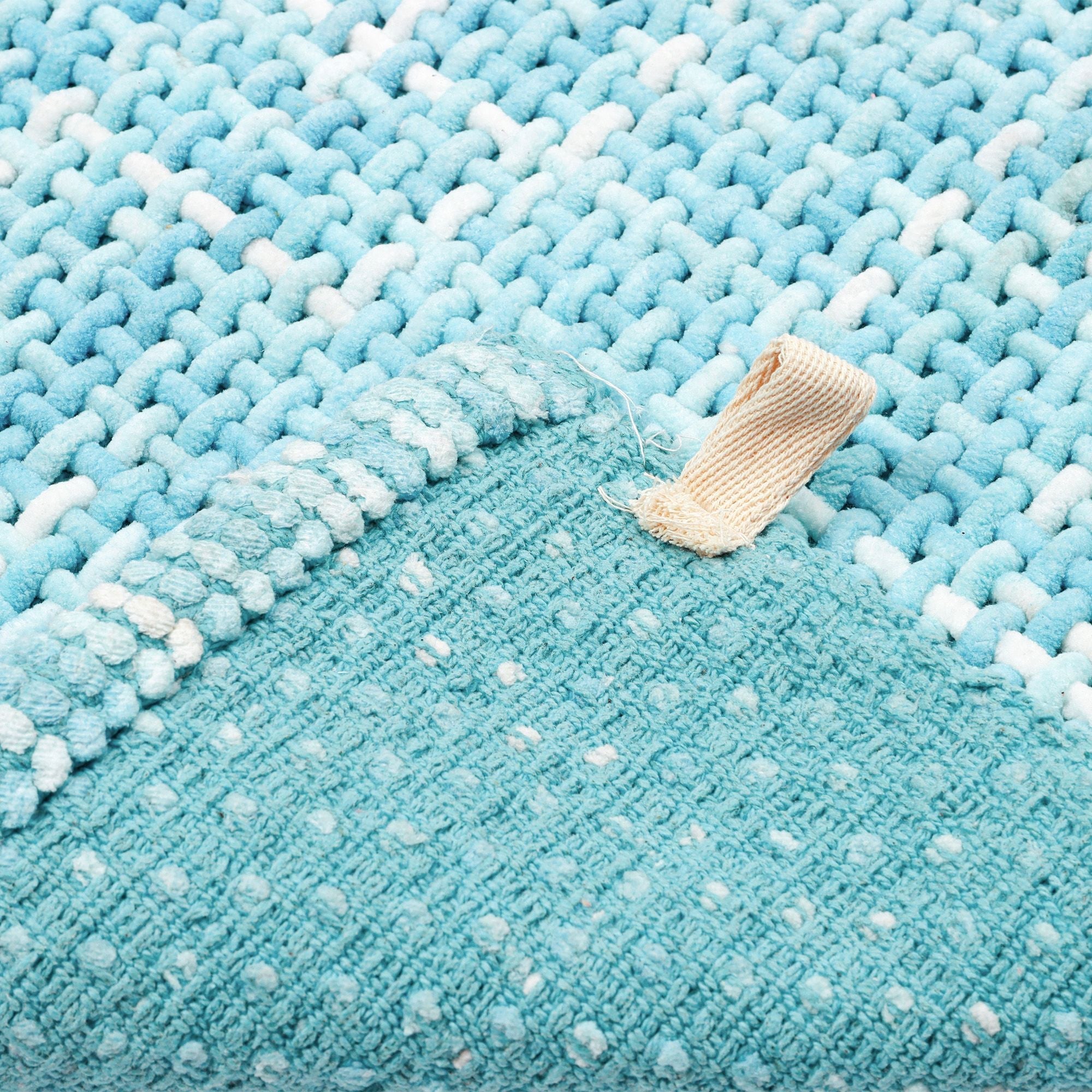 Tappeto da bagno MOON | Azzurro