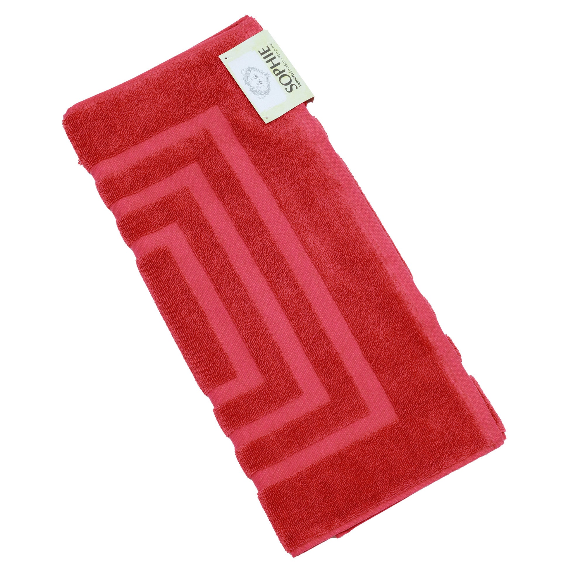 Tappeto da bagno ABBEY | Rosso