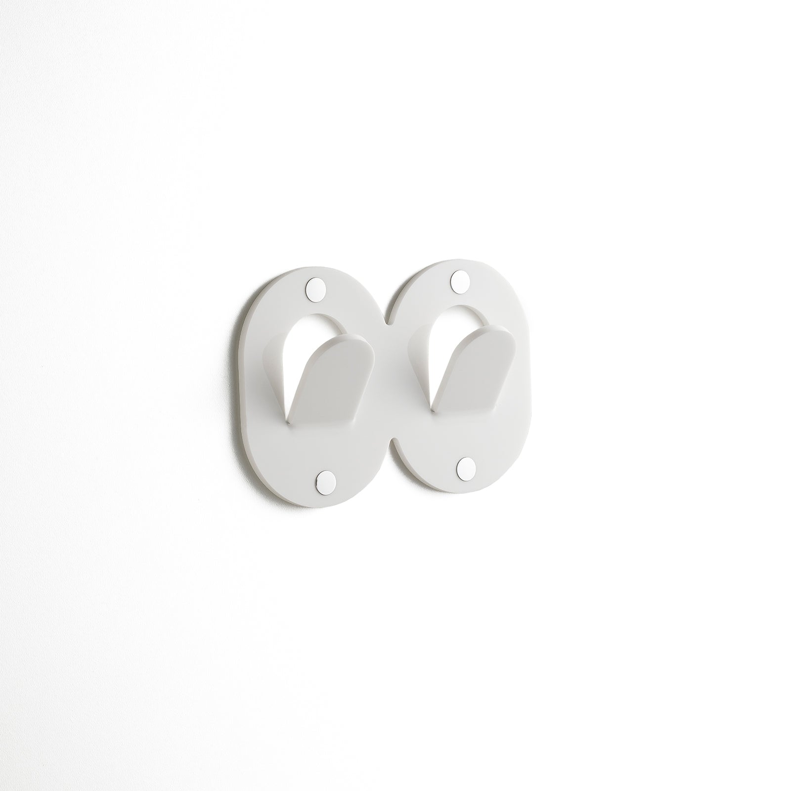 Appendiabiti 2 ganci OMAR | Bianco