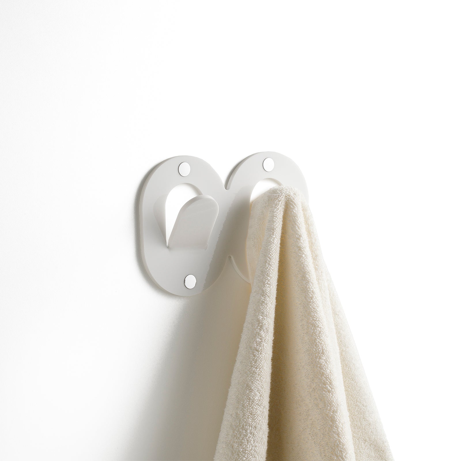Appendiabiti 2 ganci OMAR | Bianco