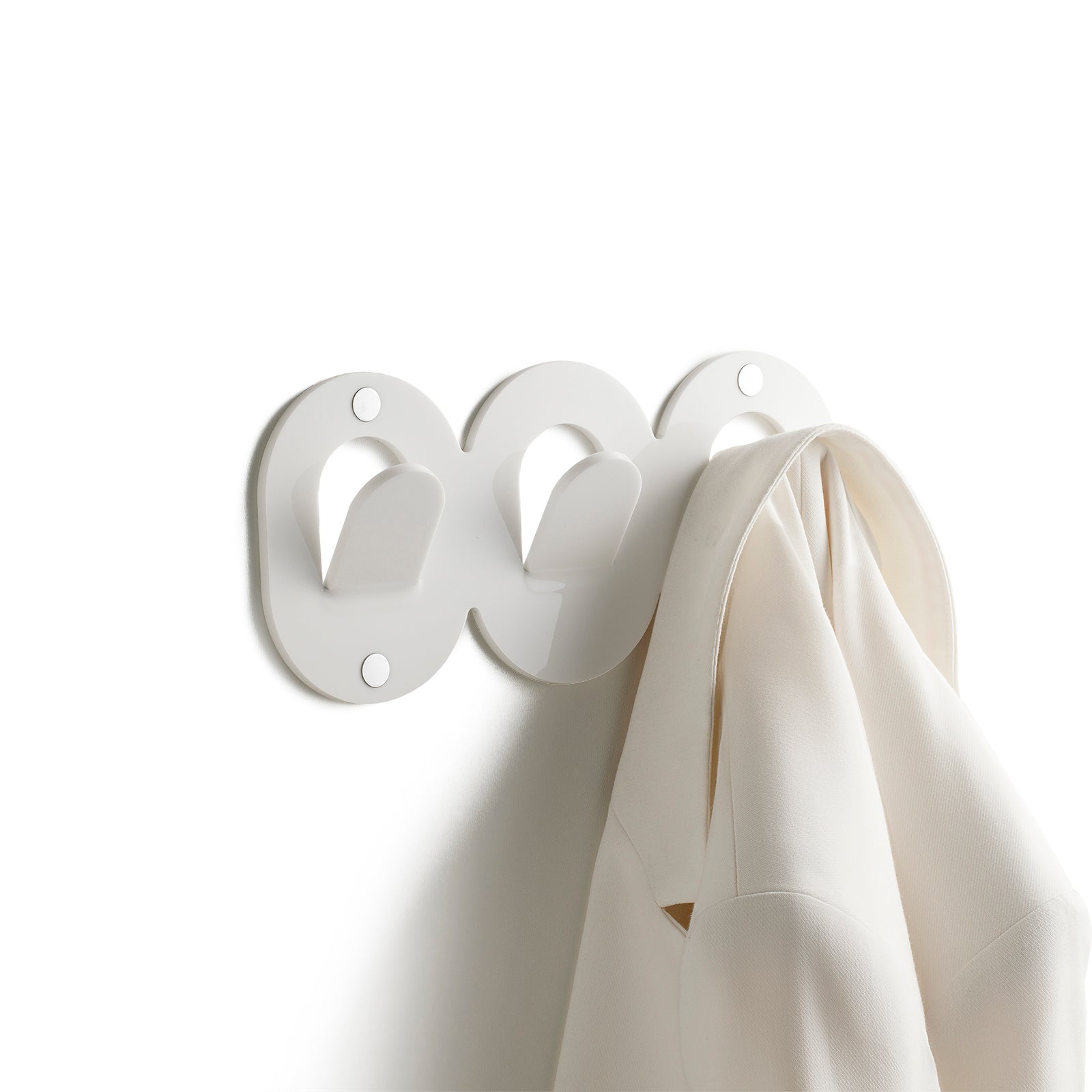Appendiabiti 3 ganci OMAR | Bianco