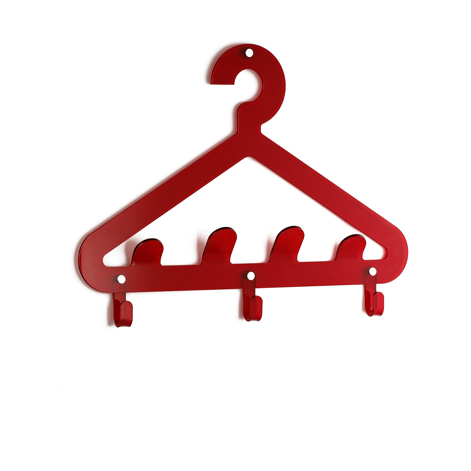 Appendiabiti da parete TARIK | Rosso