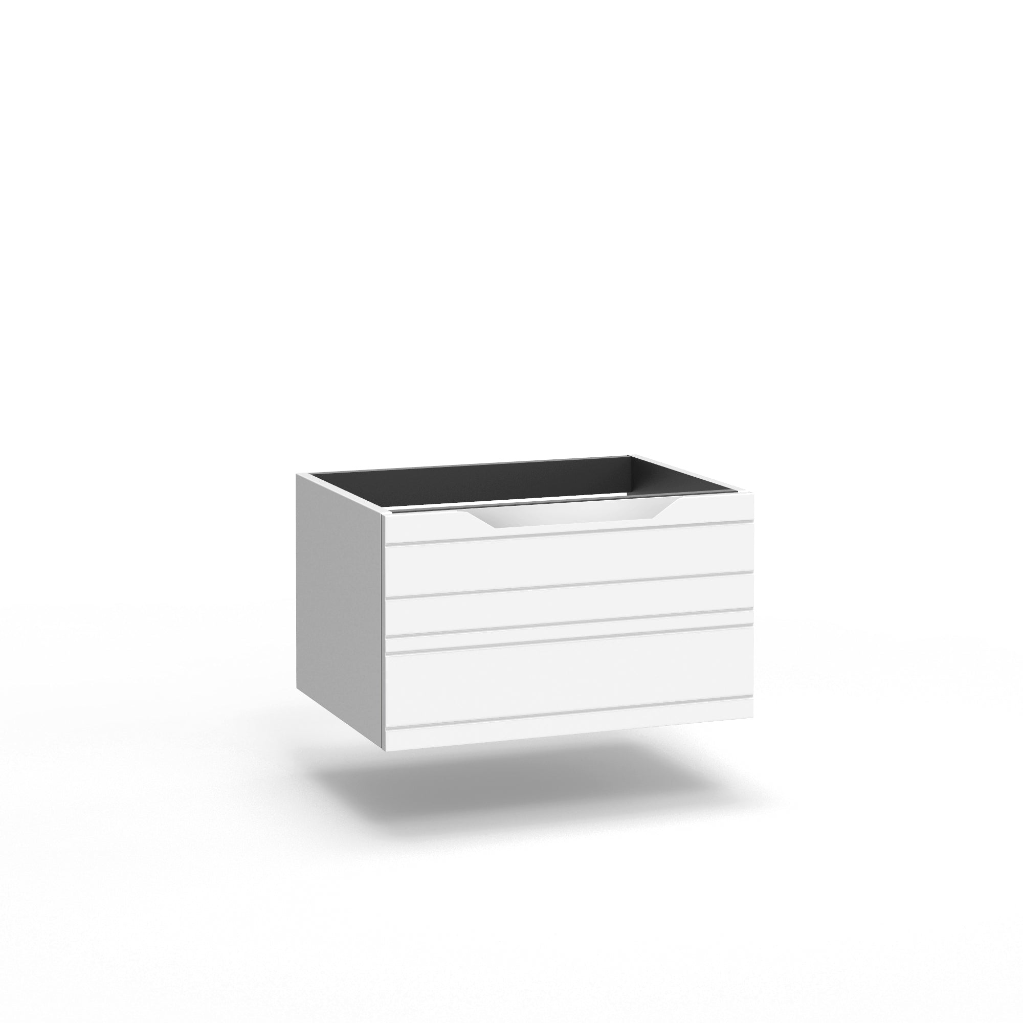 Base portalavabo 1 cestone CORDELIA | Bianco opaco