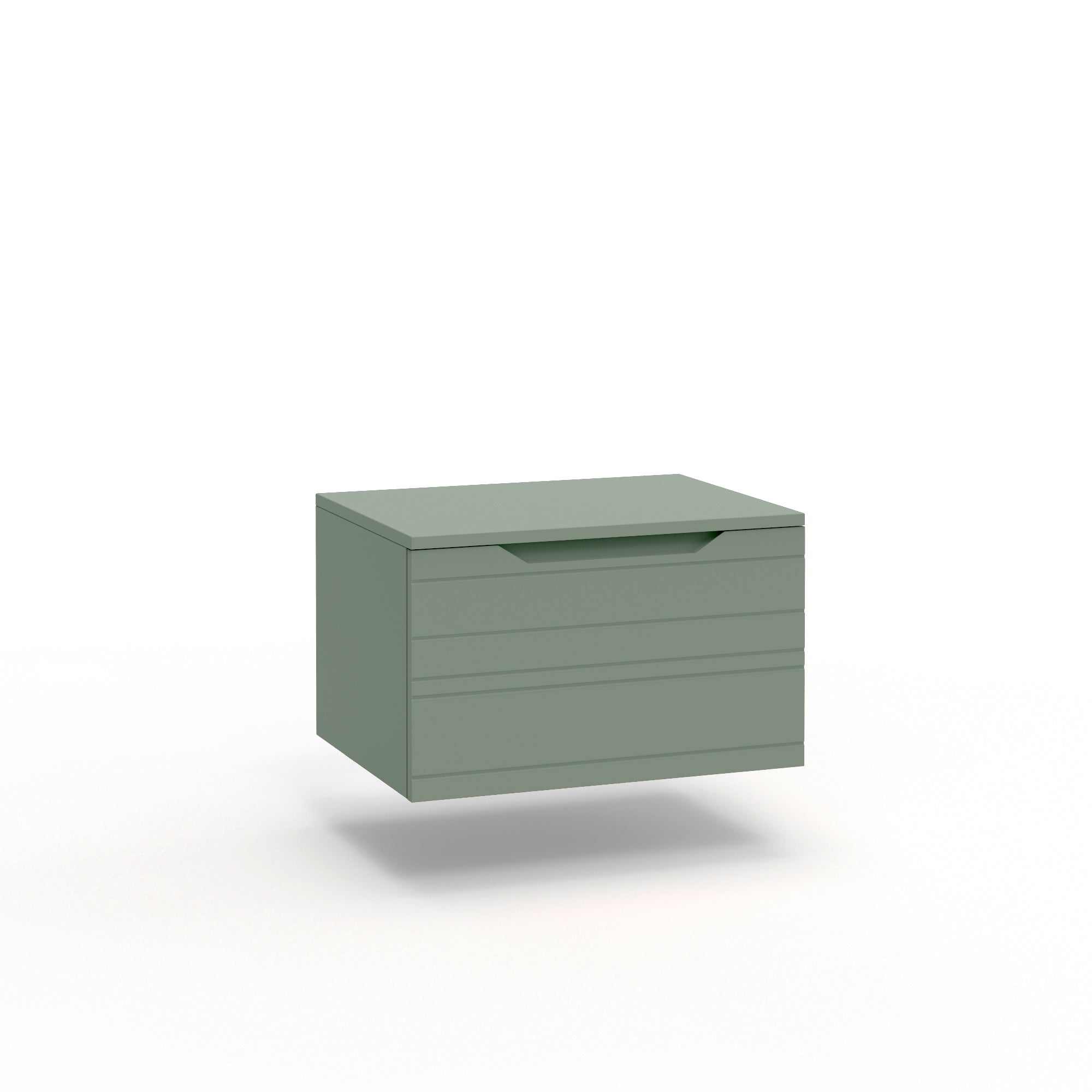 Base con top 1 cestone CORDELIA | Verde salvia