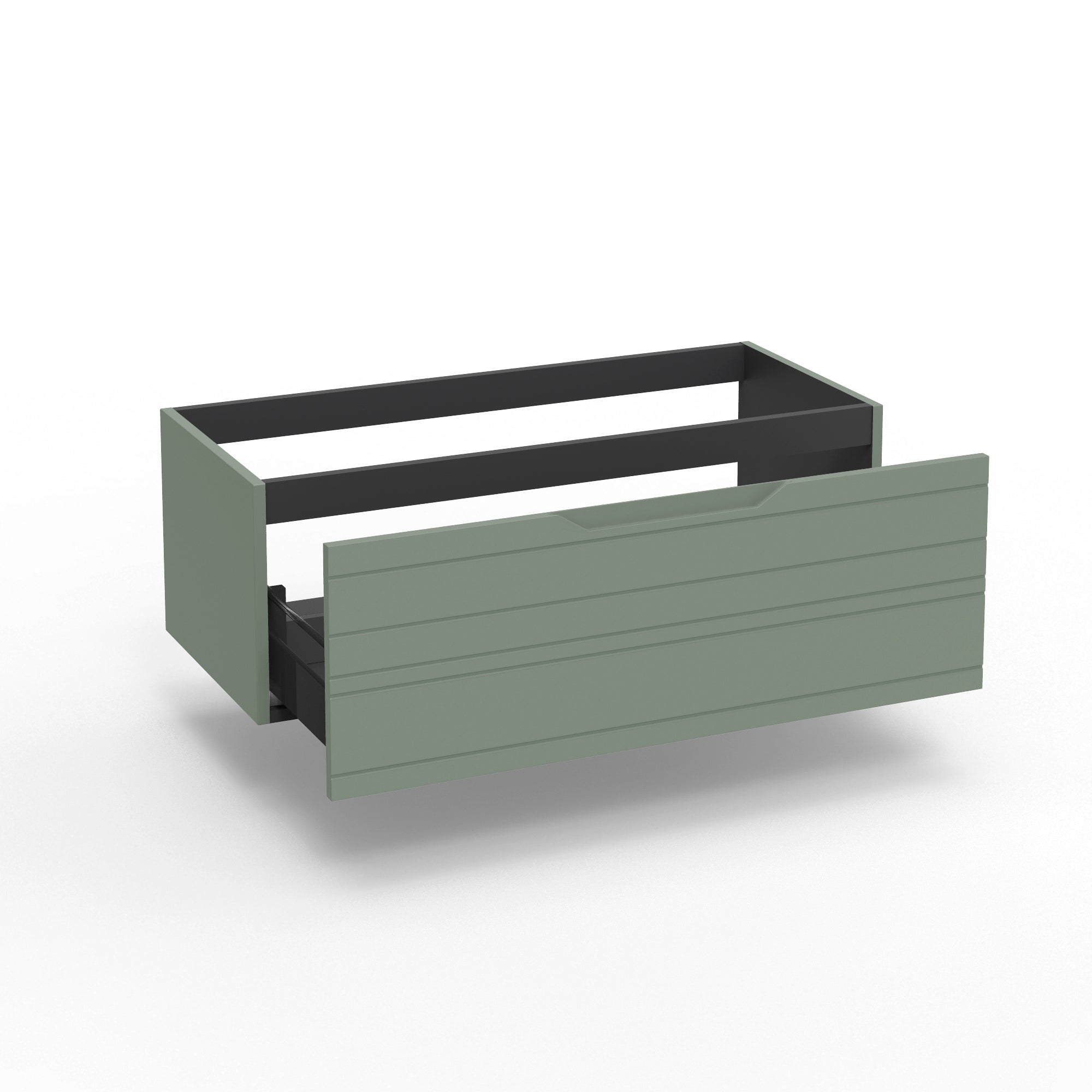 Base portalavabo 1 cestone CORDELIA | Verde salvia