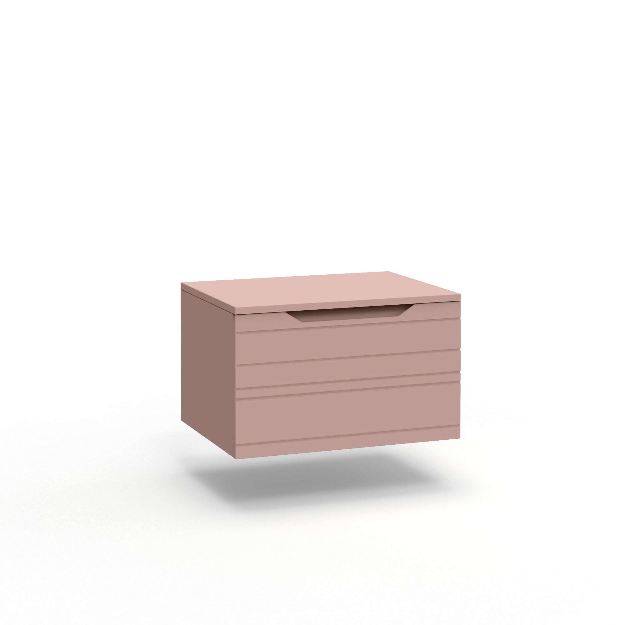 Base con top 1 cestone CORDELIA | Rosa cipria