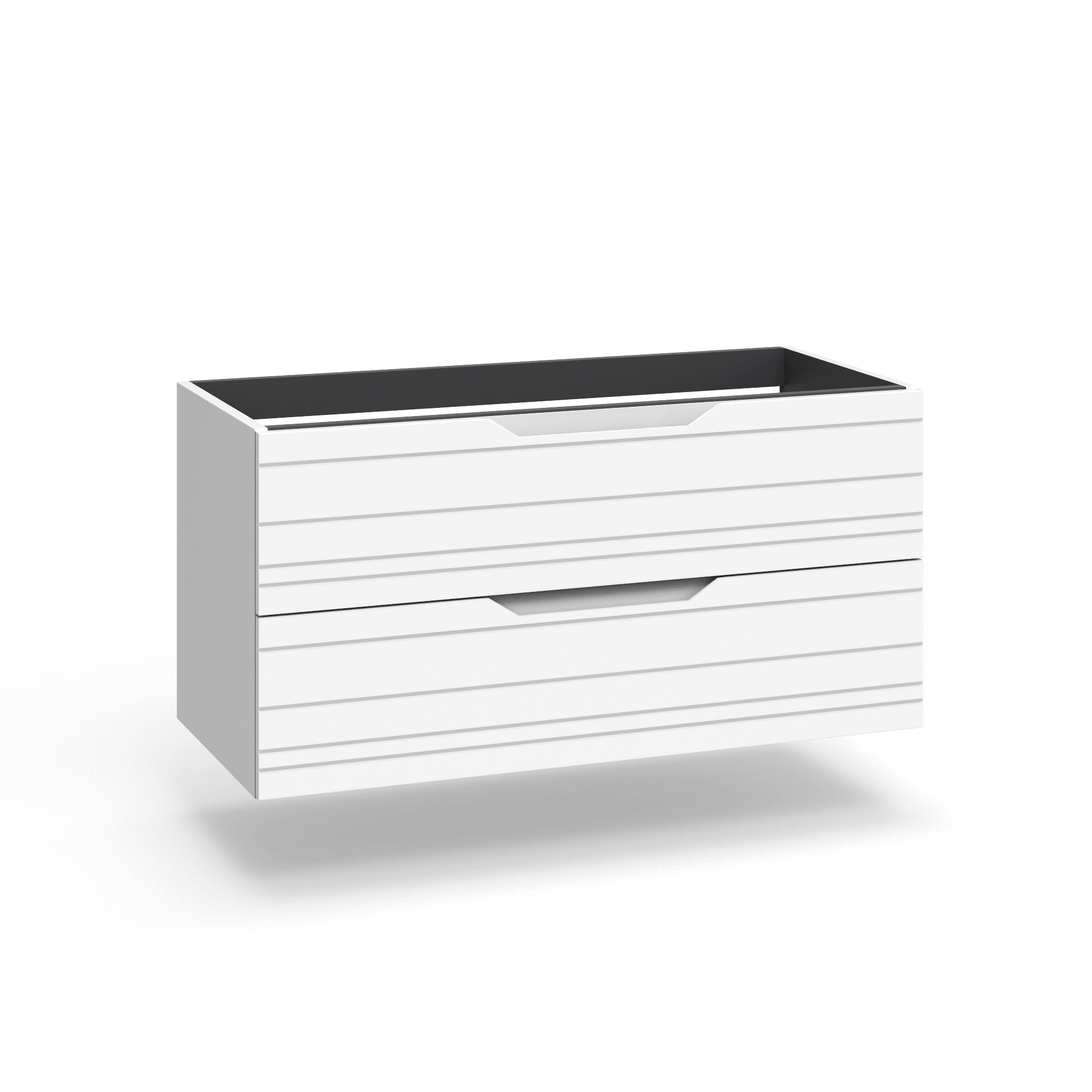 Base portalavabo 2 cassetti CORDELIA | Bianco opaco