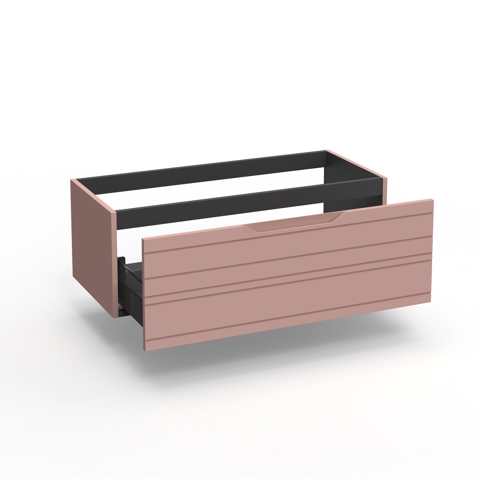 Base portalavabo 1 cestone CORDELIA | Rosa cipria