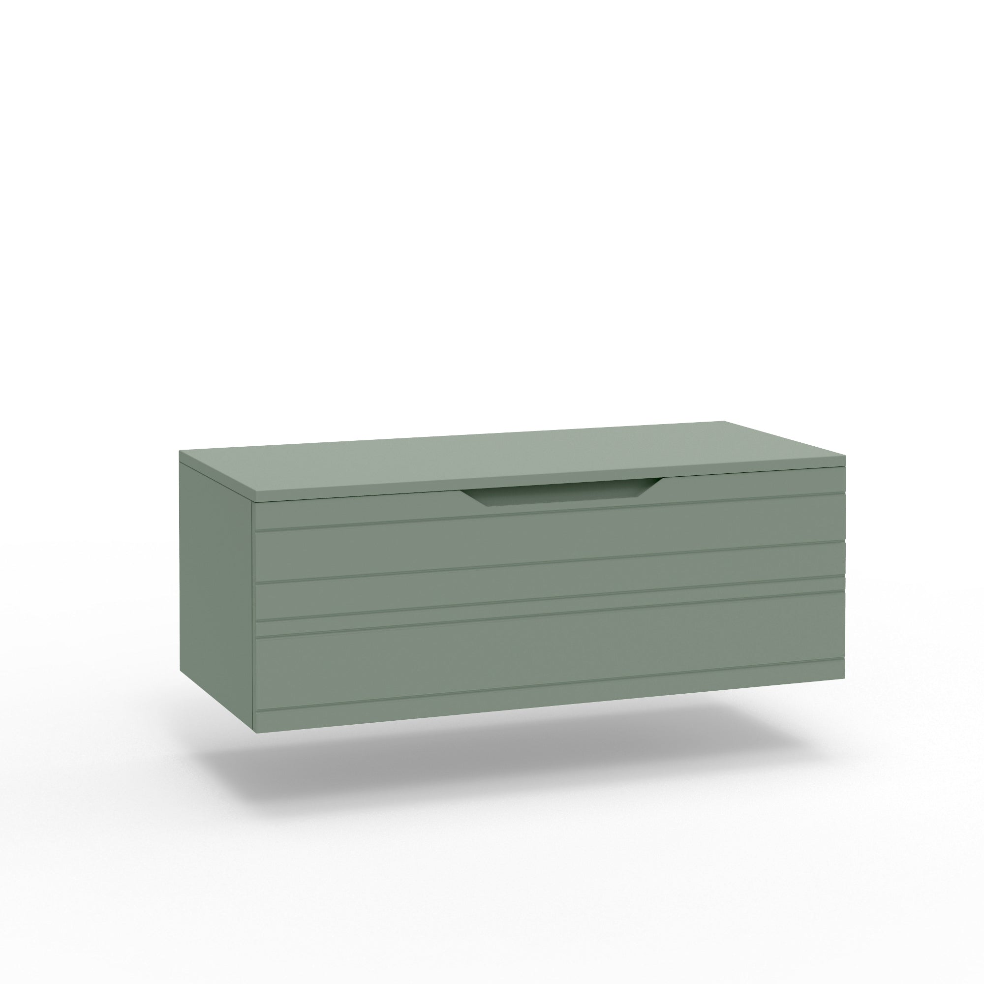 Base con top 1 cestone CORDELIA | Verde salvia