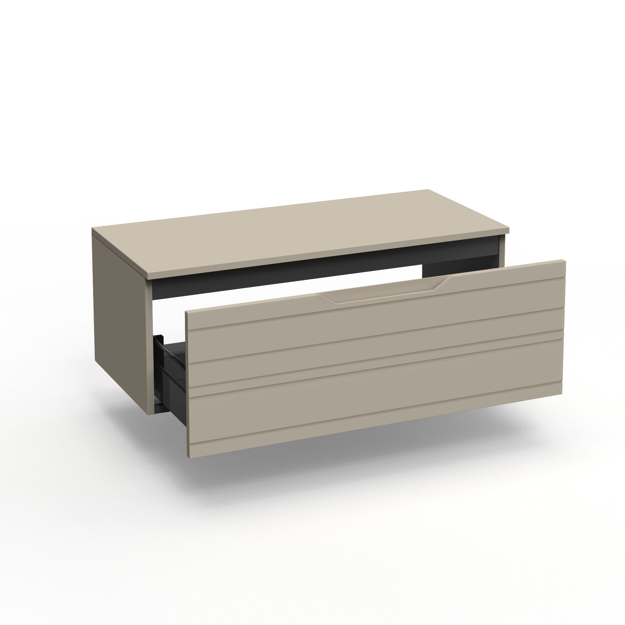 Base con top 1 cestone CORDELIA | Tortora