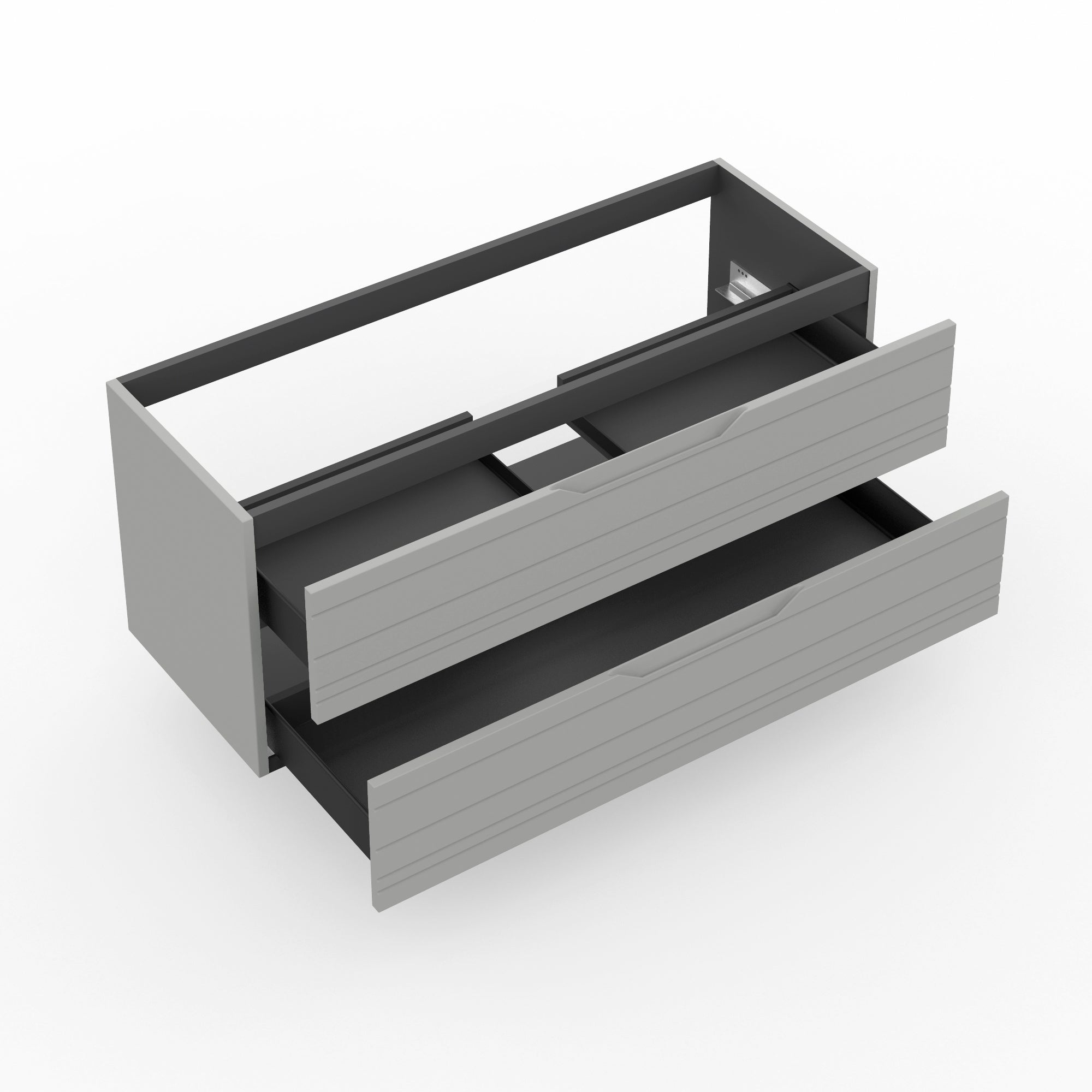 Base portalavabo 2 cassetti CORDELIA | Grigio