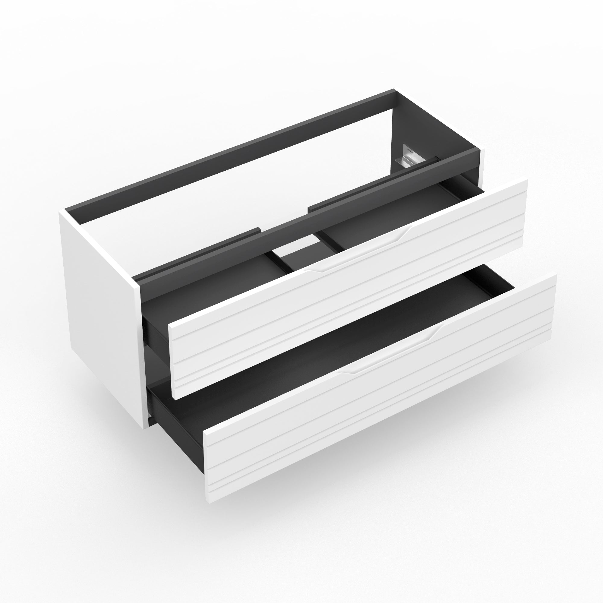 Base portalavabo 2 cassetti CORDELIA | Bianco opaco