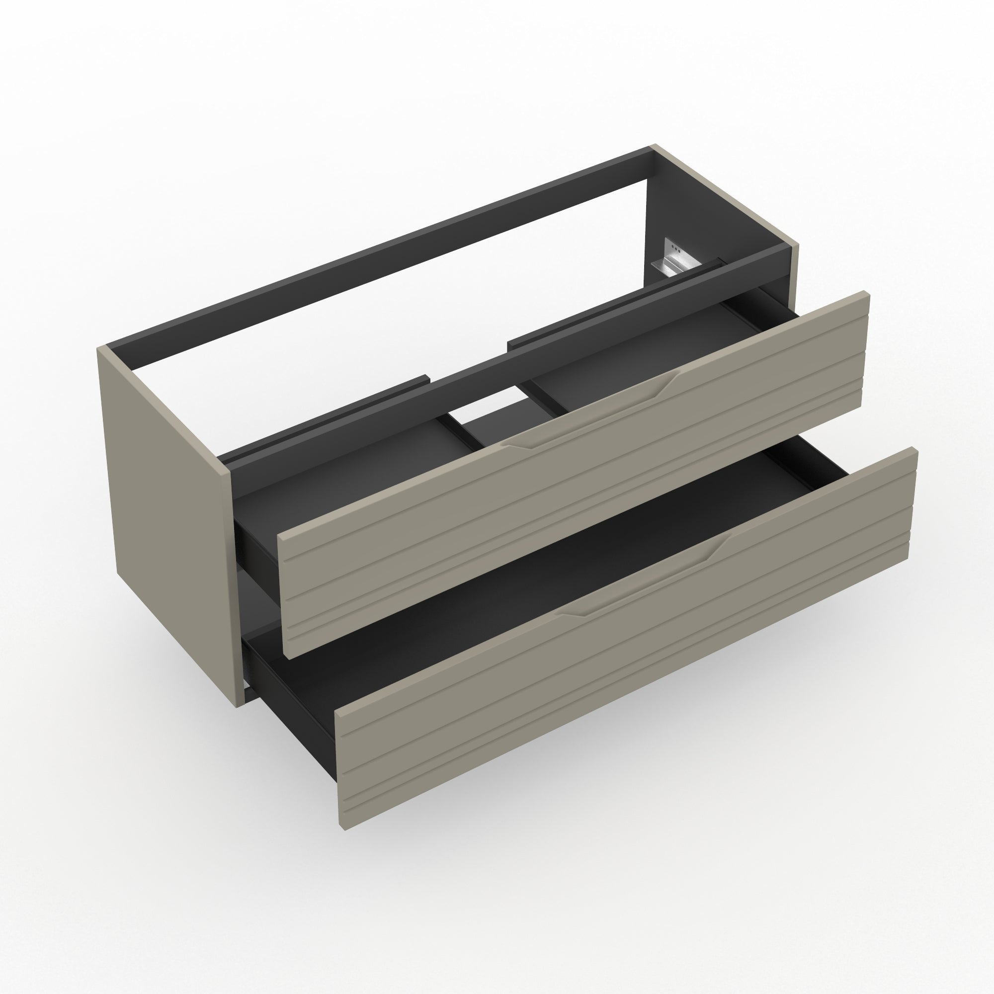 Base portalavabo 2 cassetti CORDELIA | Tortora