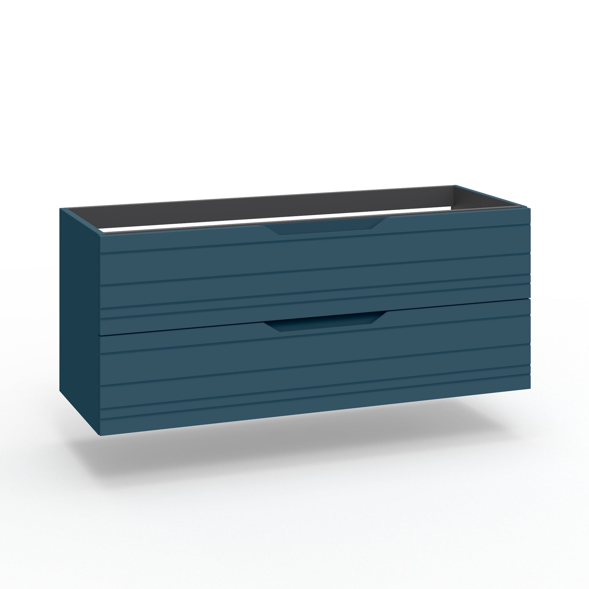 Base portalavabo 2 cassetti per doppia vasca CORDELIA | Blu