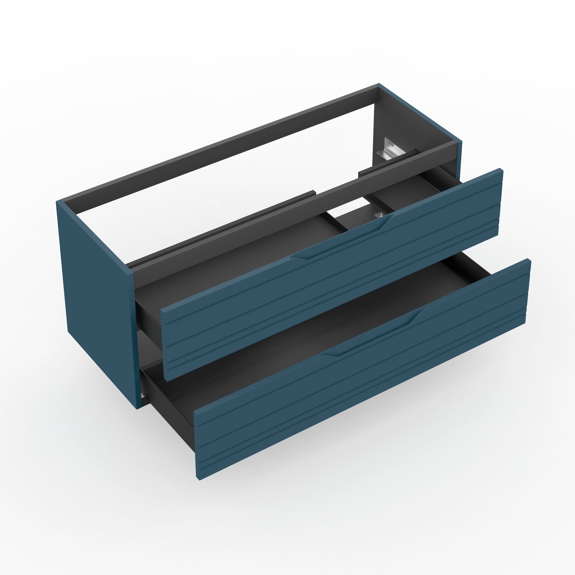 Base portalavabo 2 cassetti per vasca DX CORDELIA | Blu