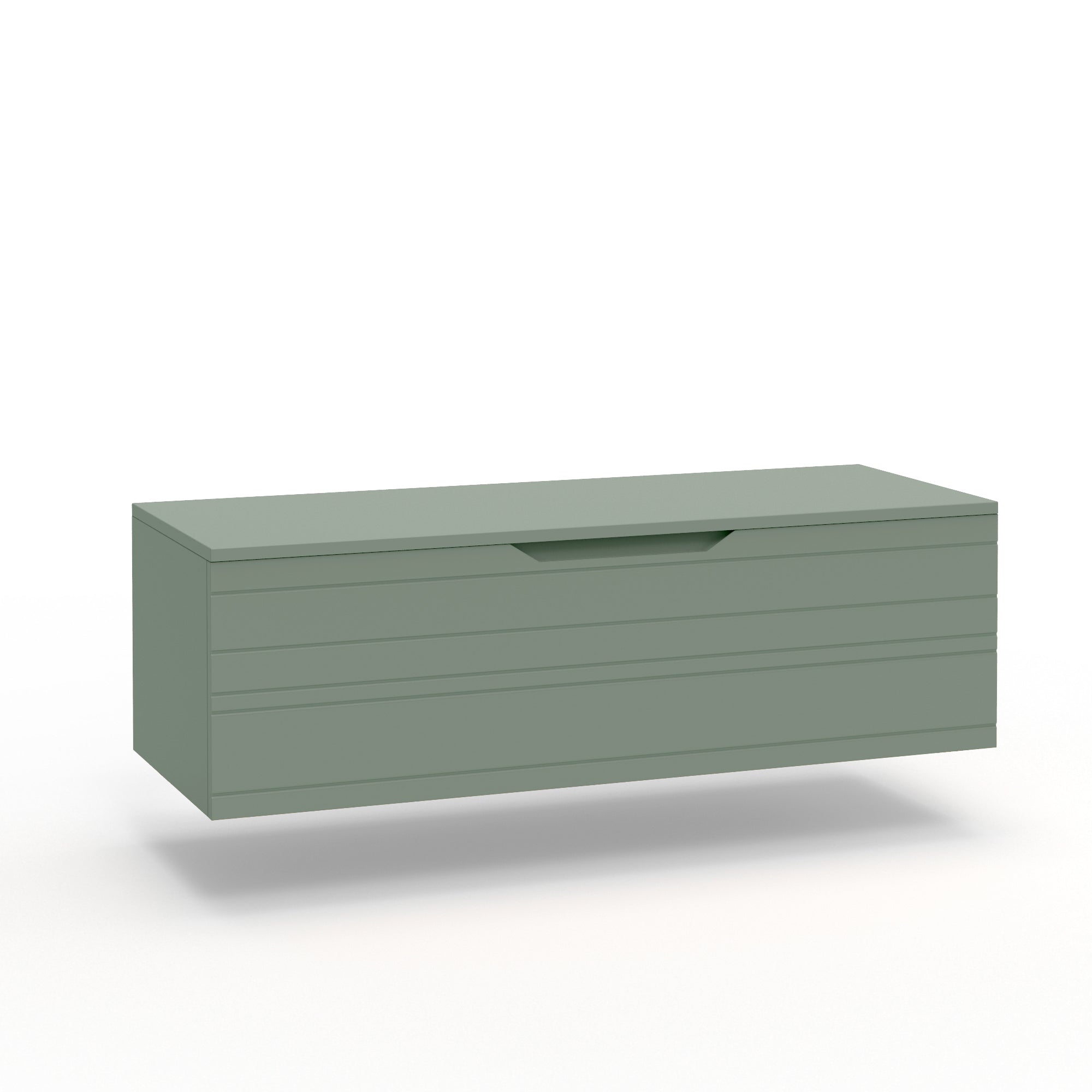 Base con top 1 cestone CORDELIA | Verde salvia