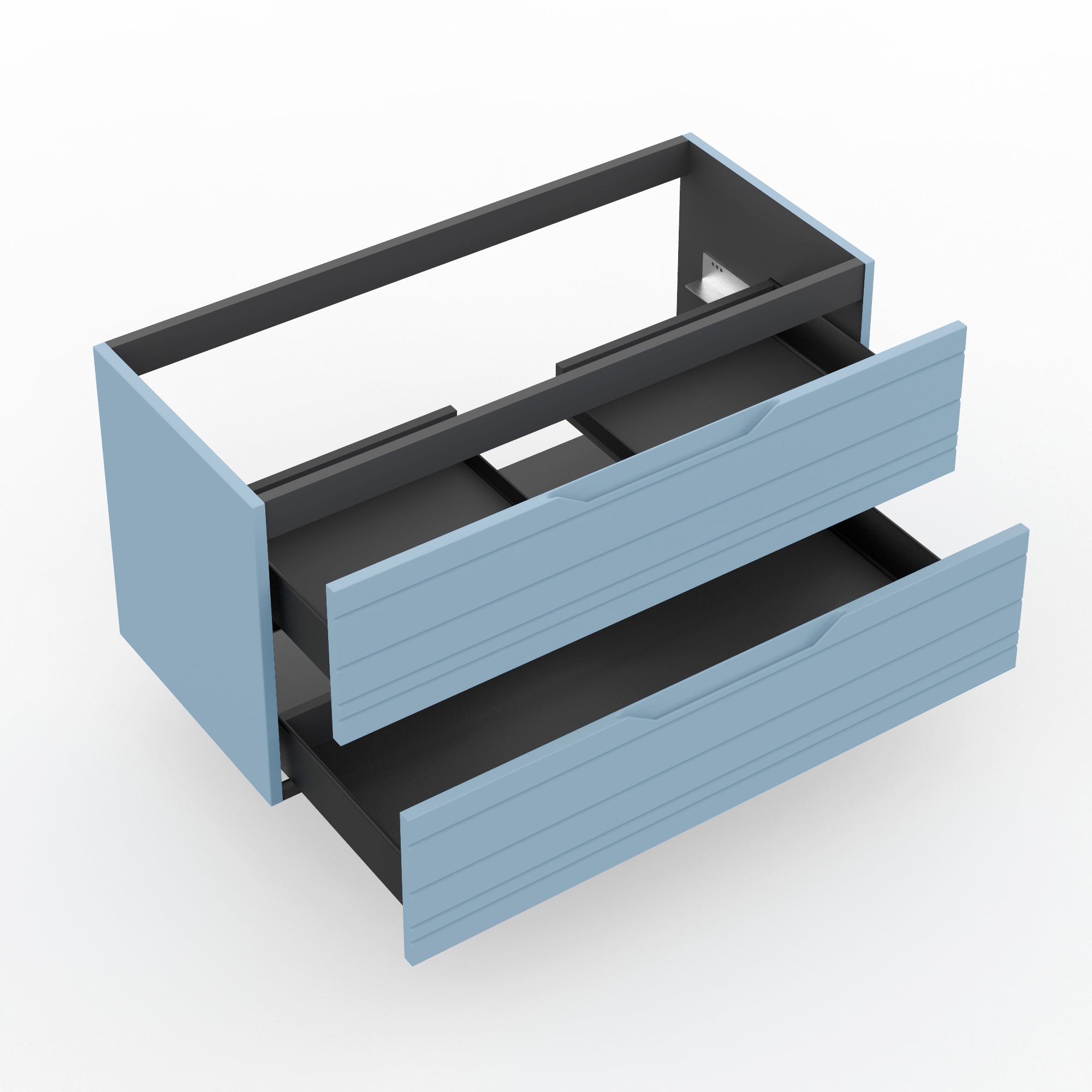 Base portalavabo 2 cassetti CORDELIA | Azzurro tiffany