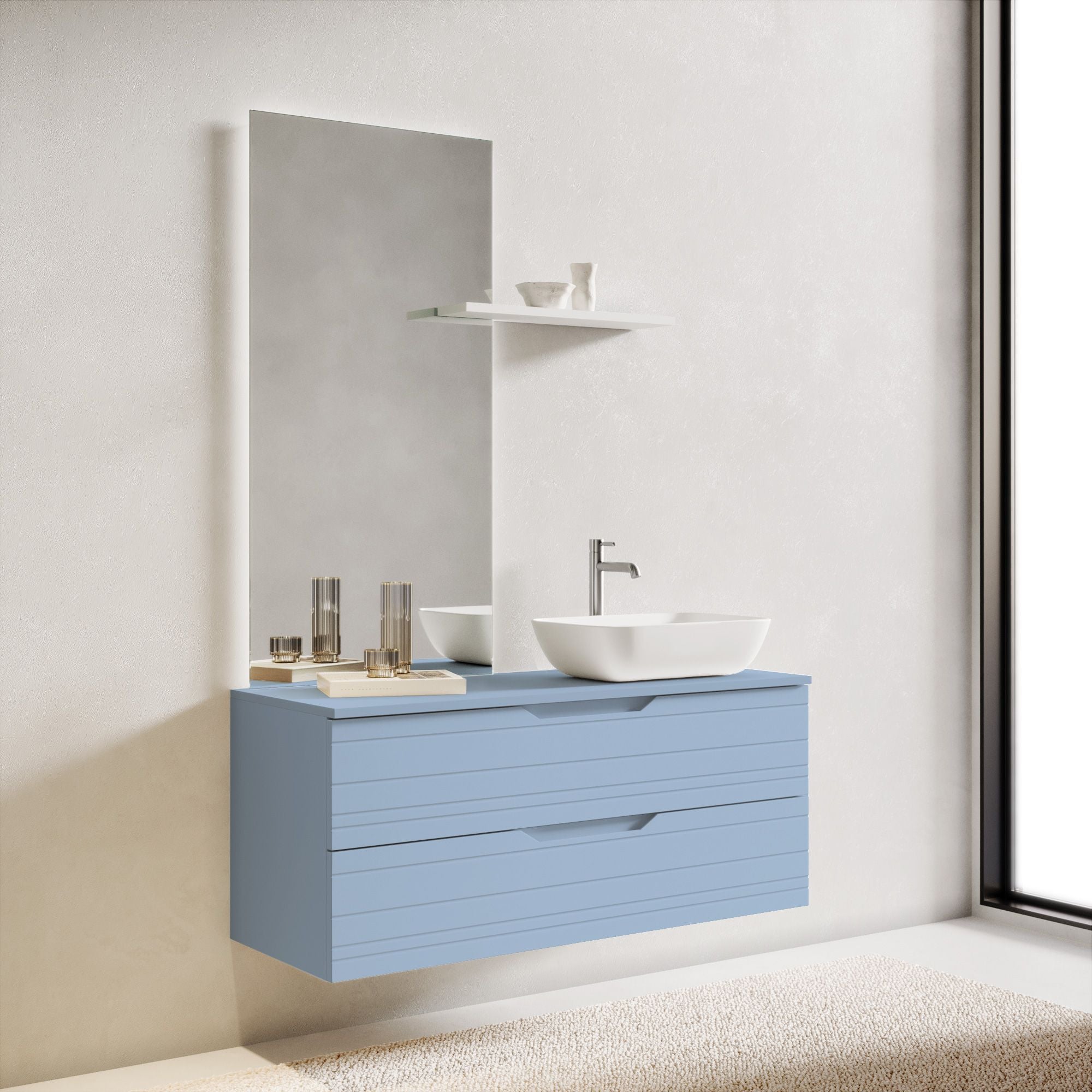 Composizione 4 pezzi CORDELIA | Azzurro tiffany
