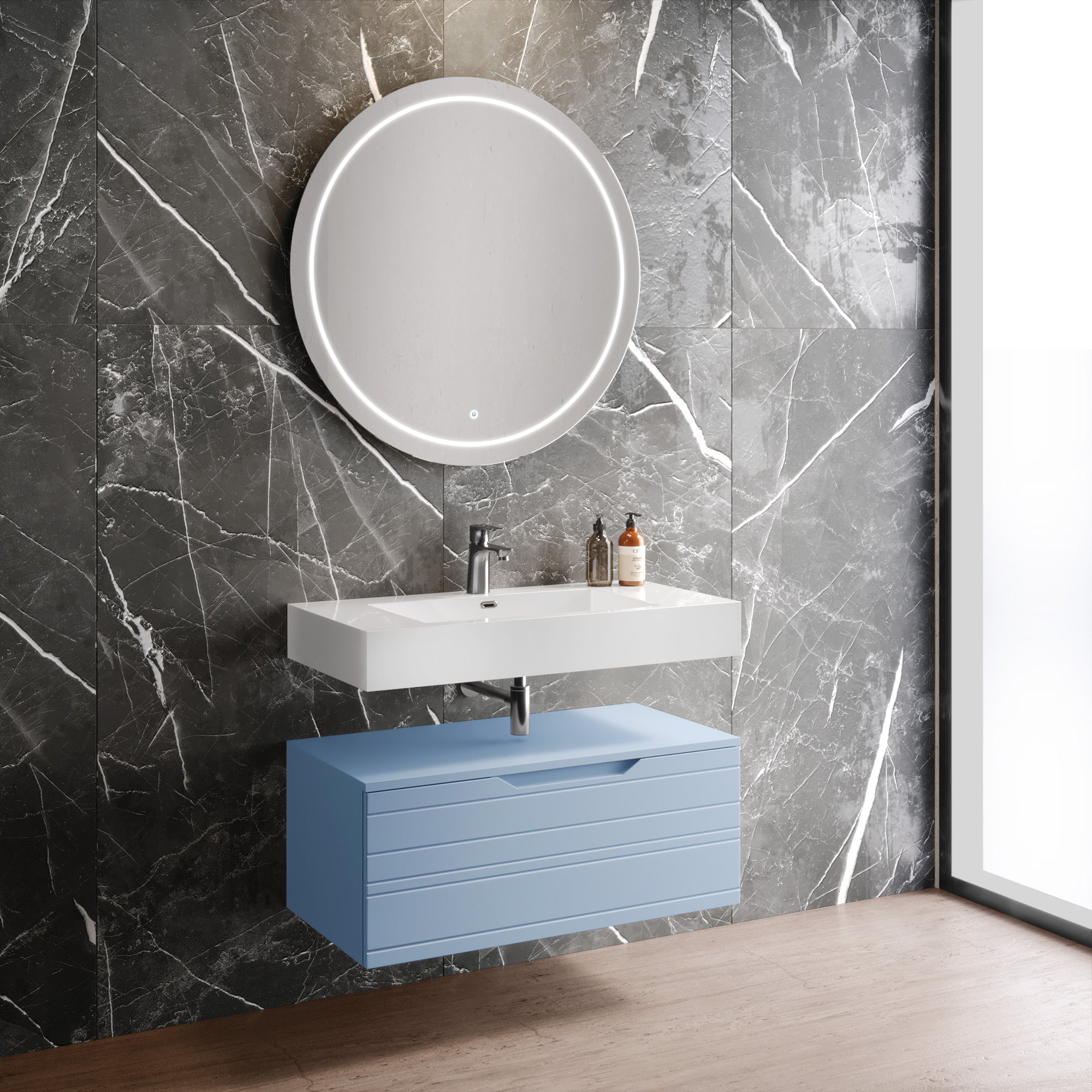 Composizione 3 pezzi CORDELIA-55 | Azzurro tiffany