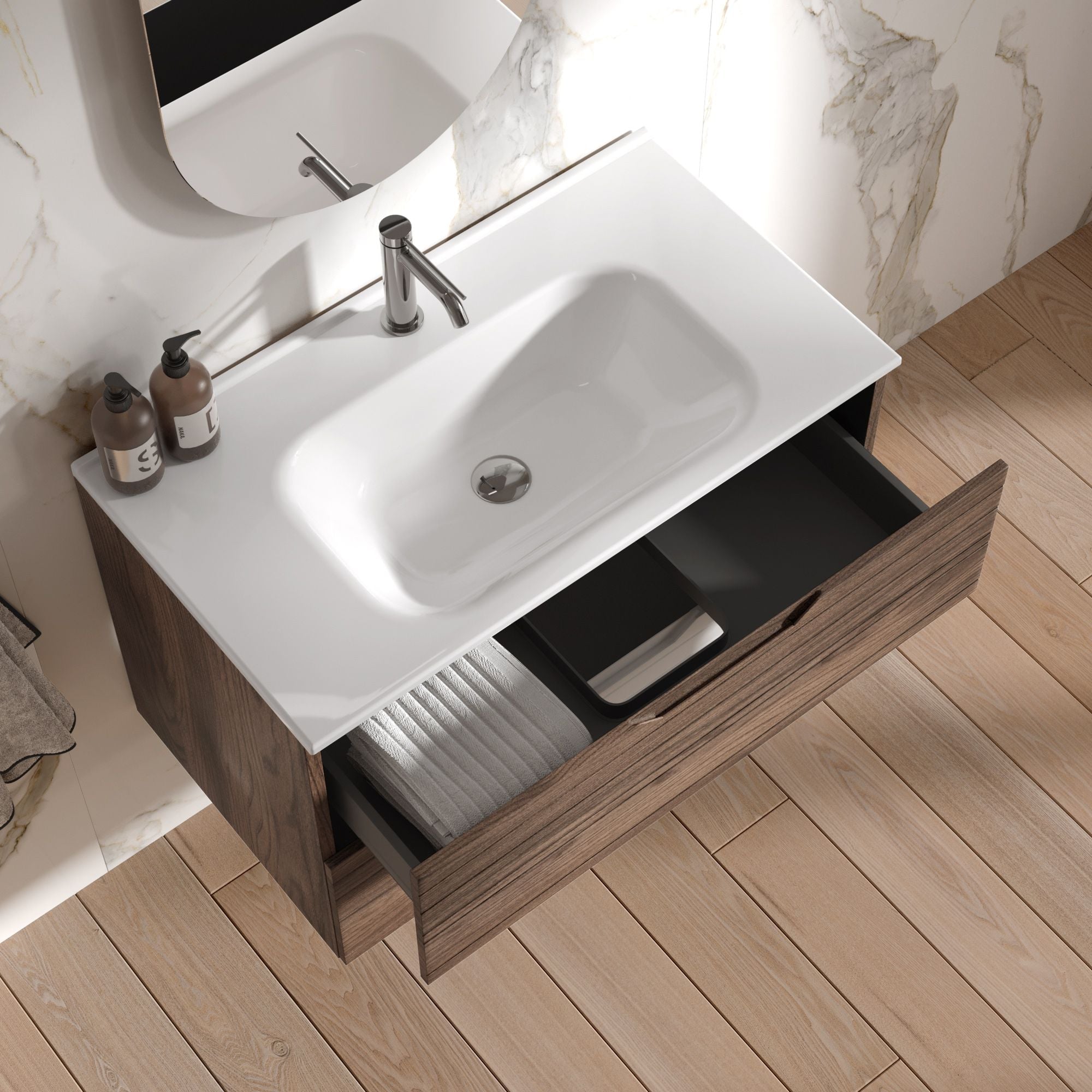Composizione 4 pezzi CORDELIA | Rovere rio