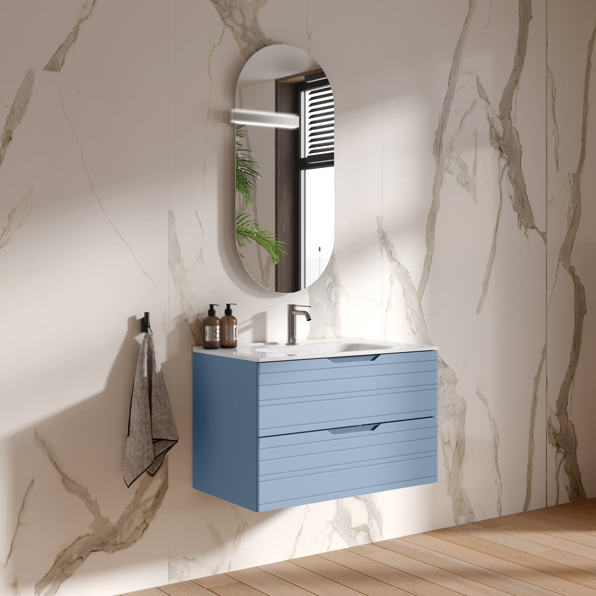 Composizione 4 pezzi CORDELIA-59 | Azzurro tiffany