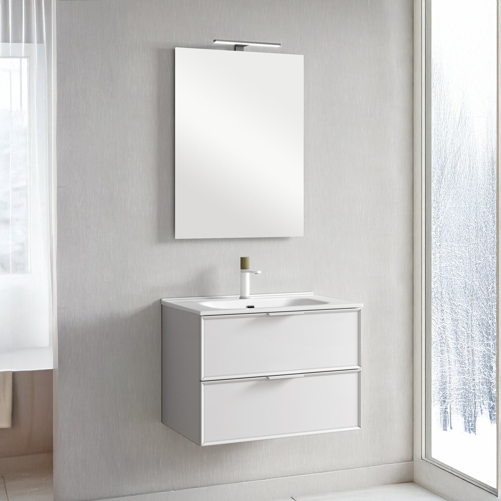 Composizione 4 pezzi ATLAS | Bianco opaco