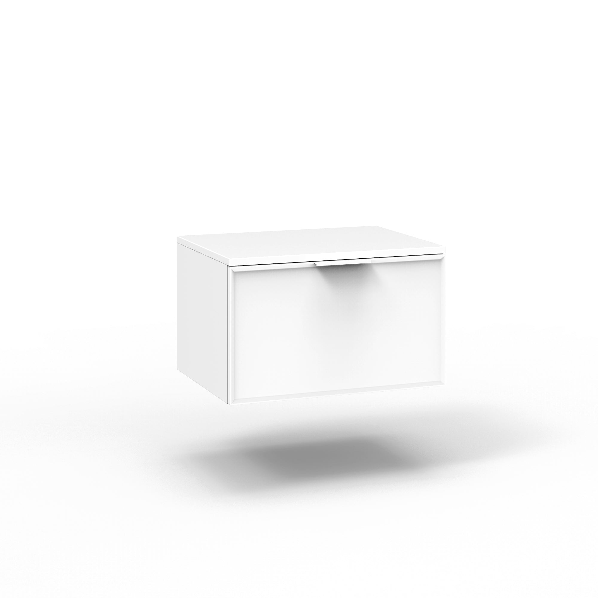 Base con top 1 cestone ATLAS | Bianco opaco