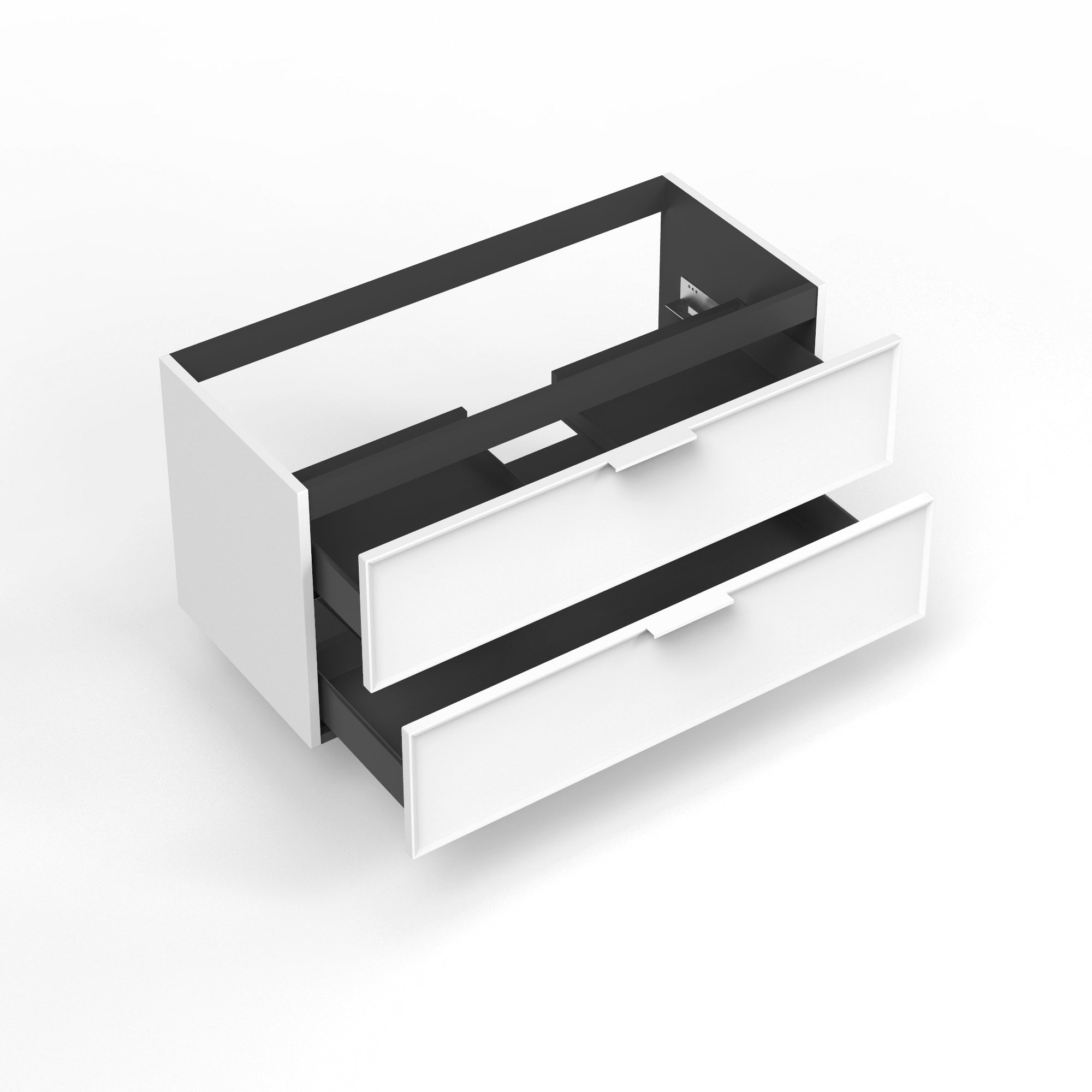 Base portalavabo 2 cassetti ATLAS | Bianco opaco