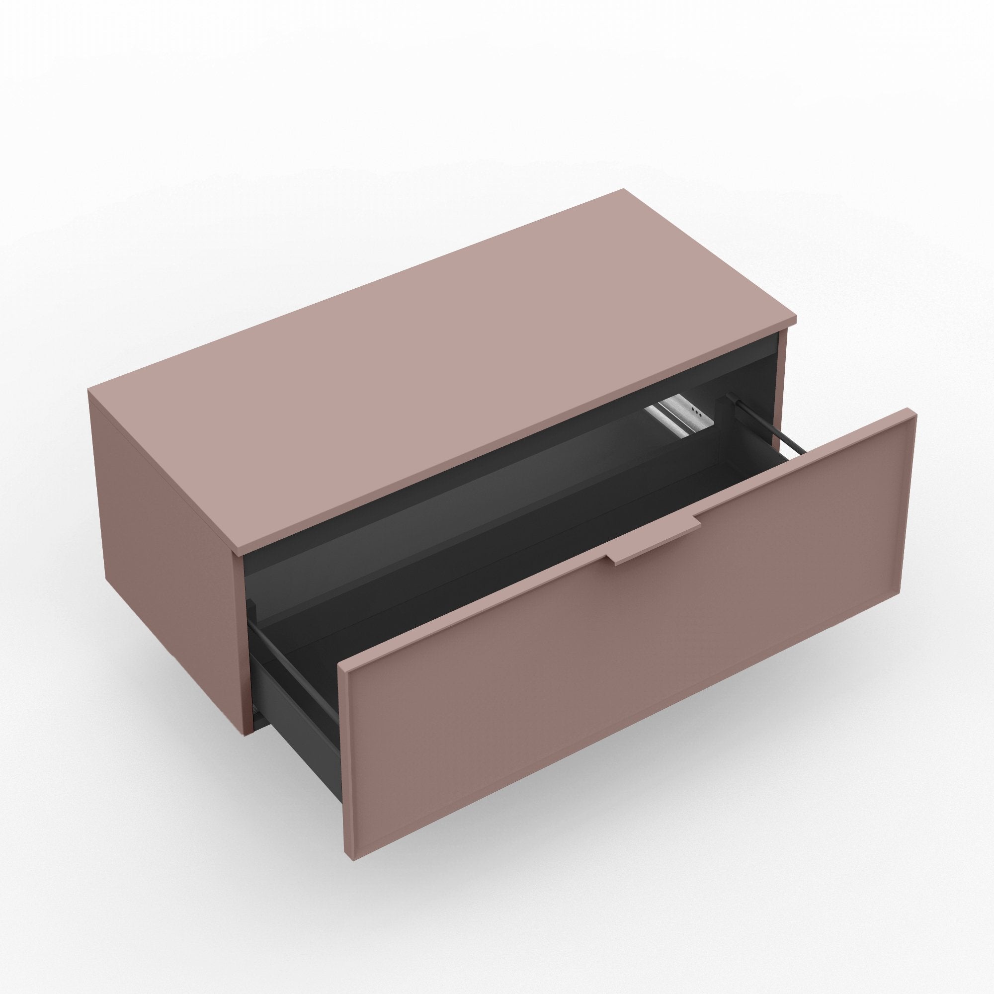 Base con top 1 cestone ATLAS | Rosa cipria
