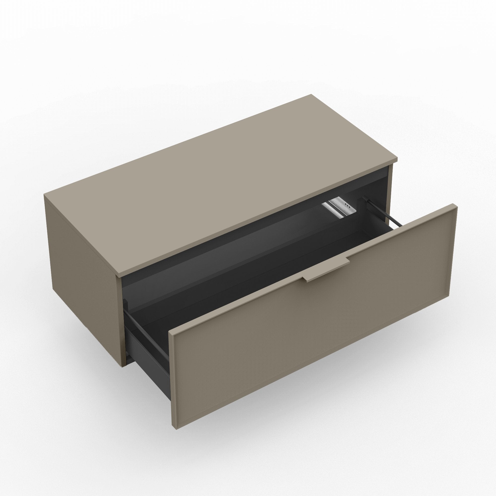 Base con top 1 cestone ATLAS | Tortora