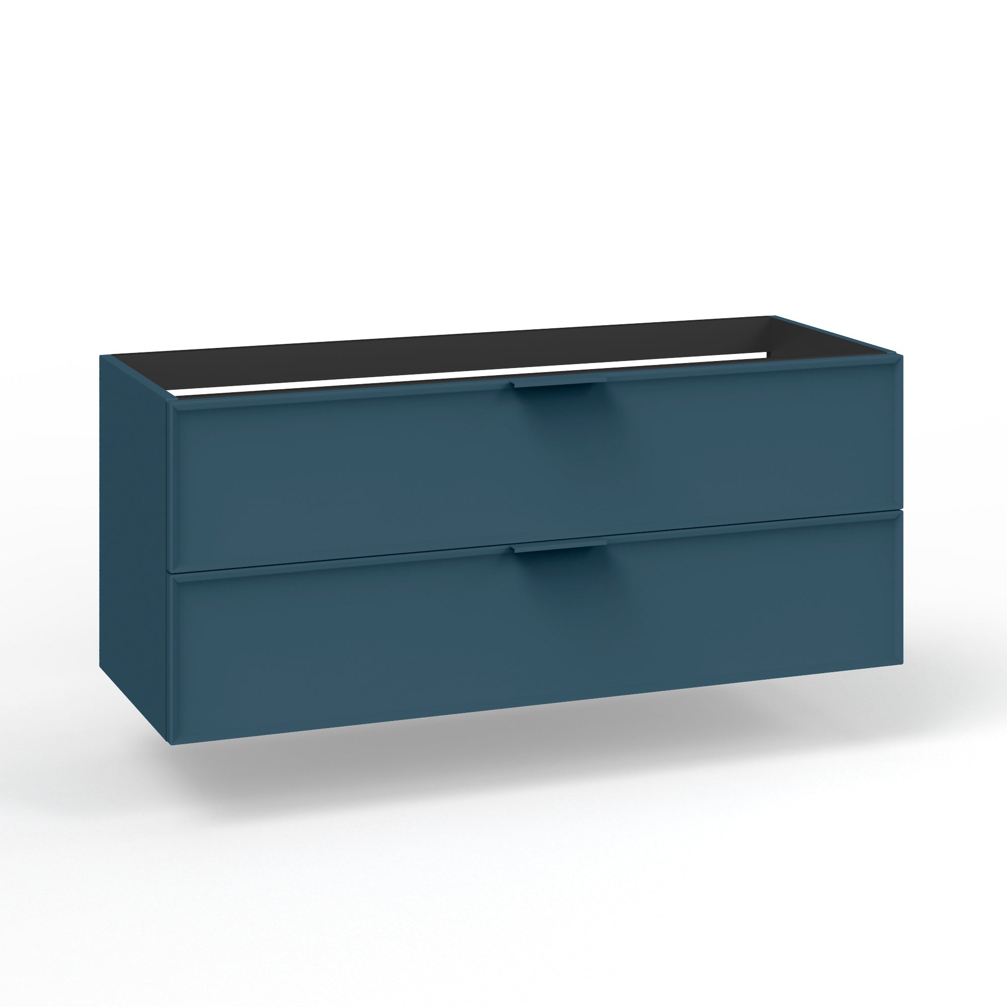 Base portalavabo 2 cassetti per doppia vasca ATLAS | Blu