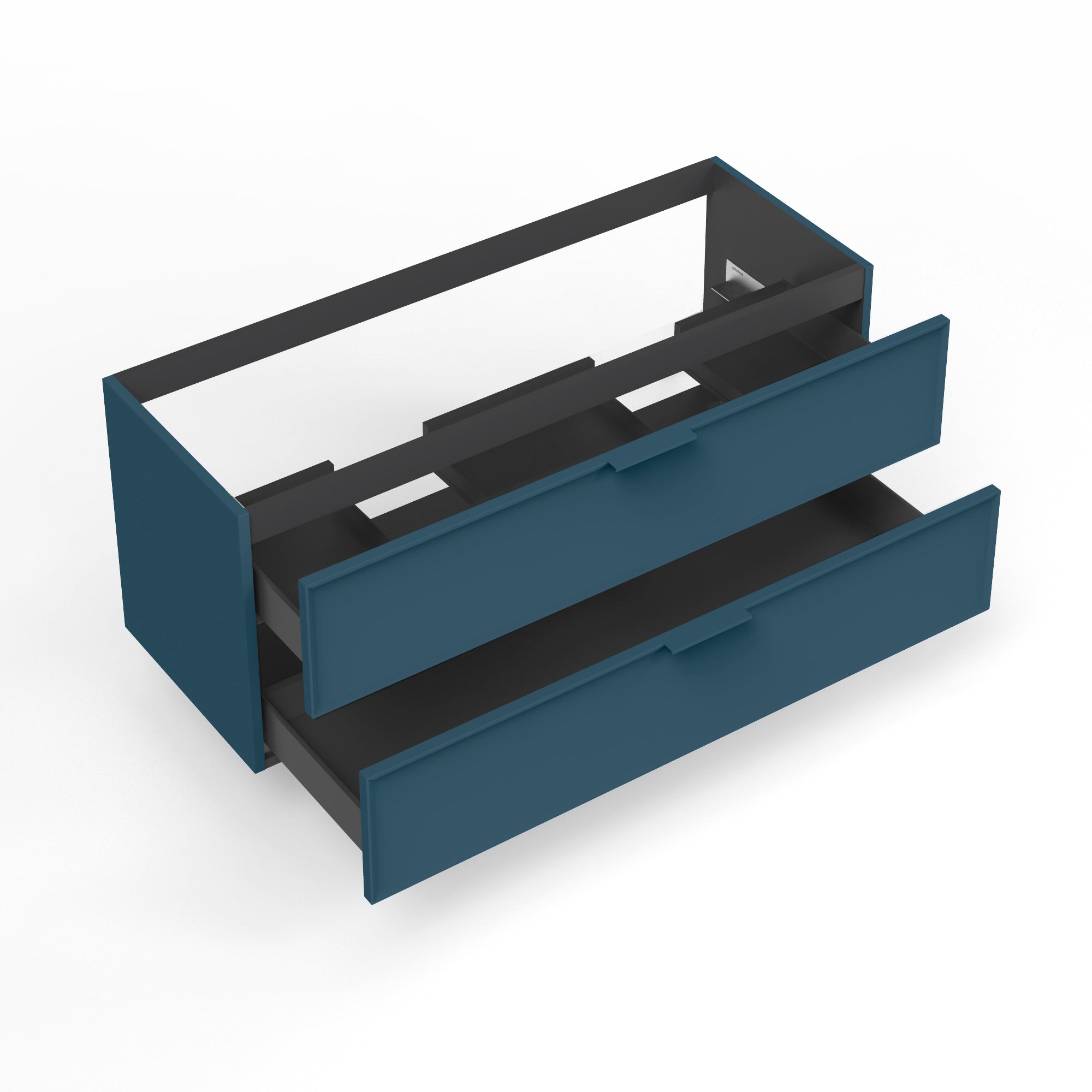 Base portalavabo 2 cassetti per doppia vasca ATLAS | Blu