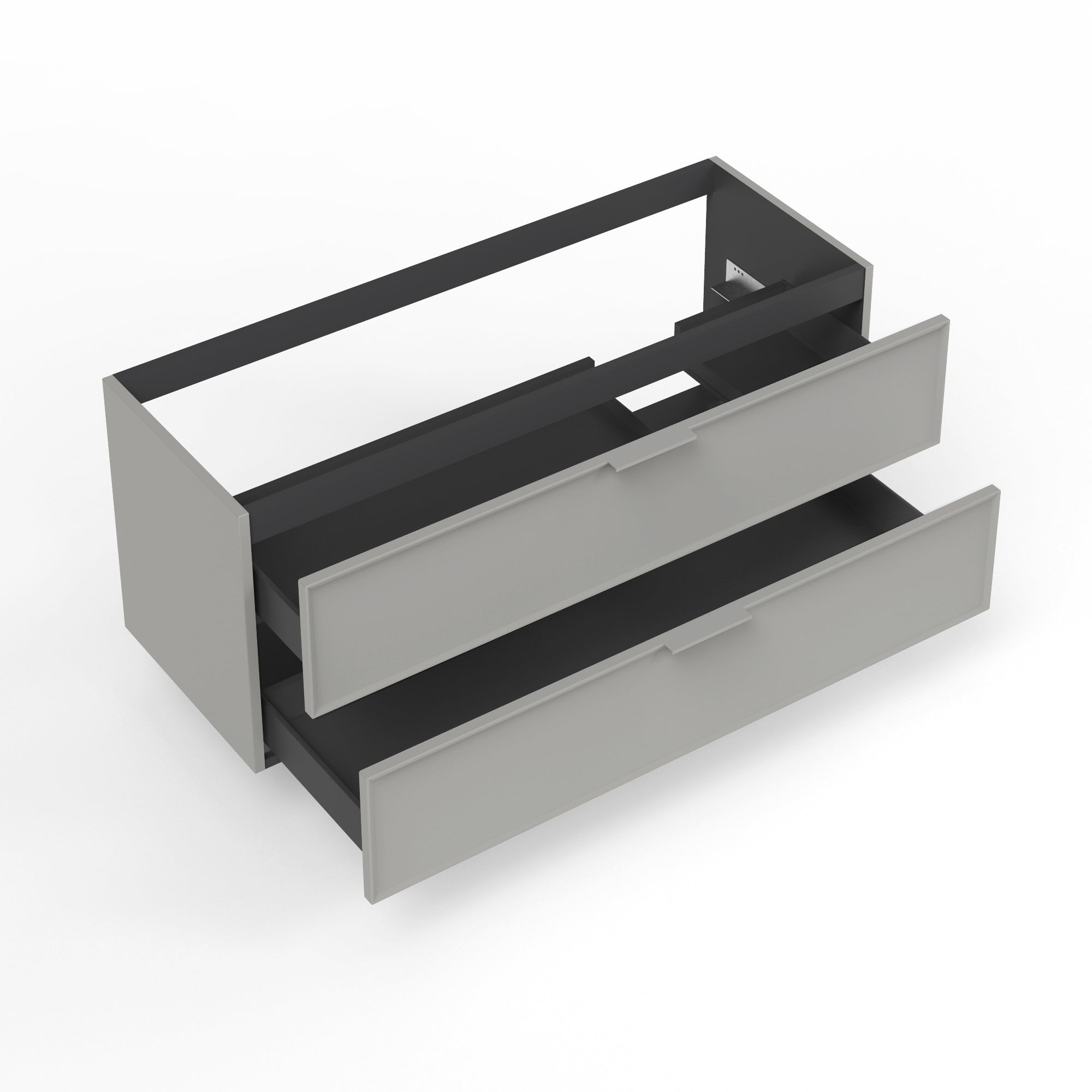 Base portalavabo 2 cassetti per vasca DX ATLAS | Grigio