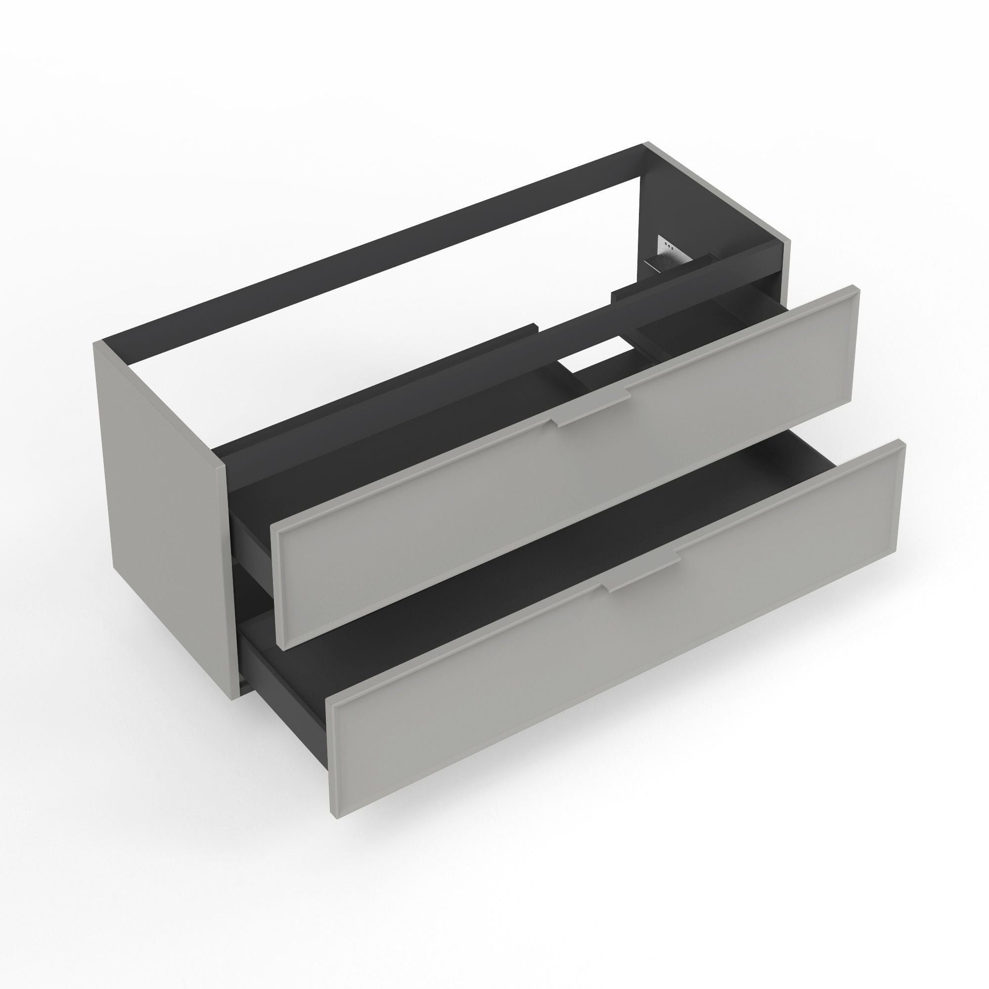 Base portalavabo 2 cassetti per vasca DX ATLAS | Grigio