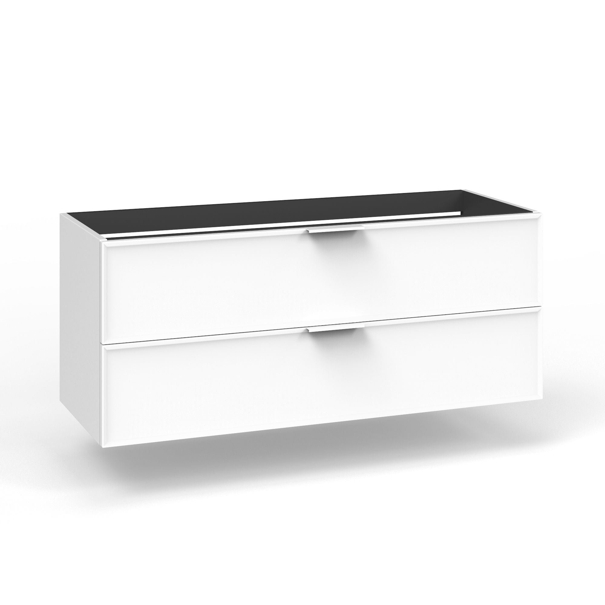 Base portalavabo 2 cassetti per vasca DX ATLAS | Bianco opaco