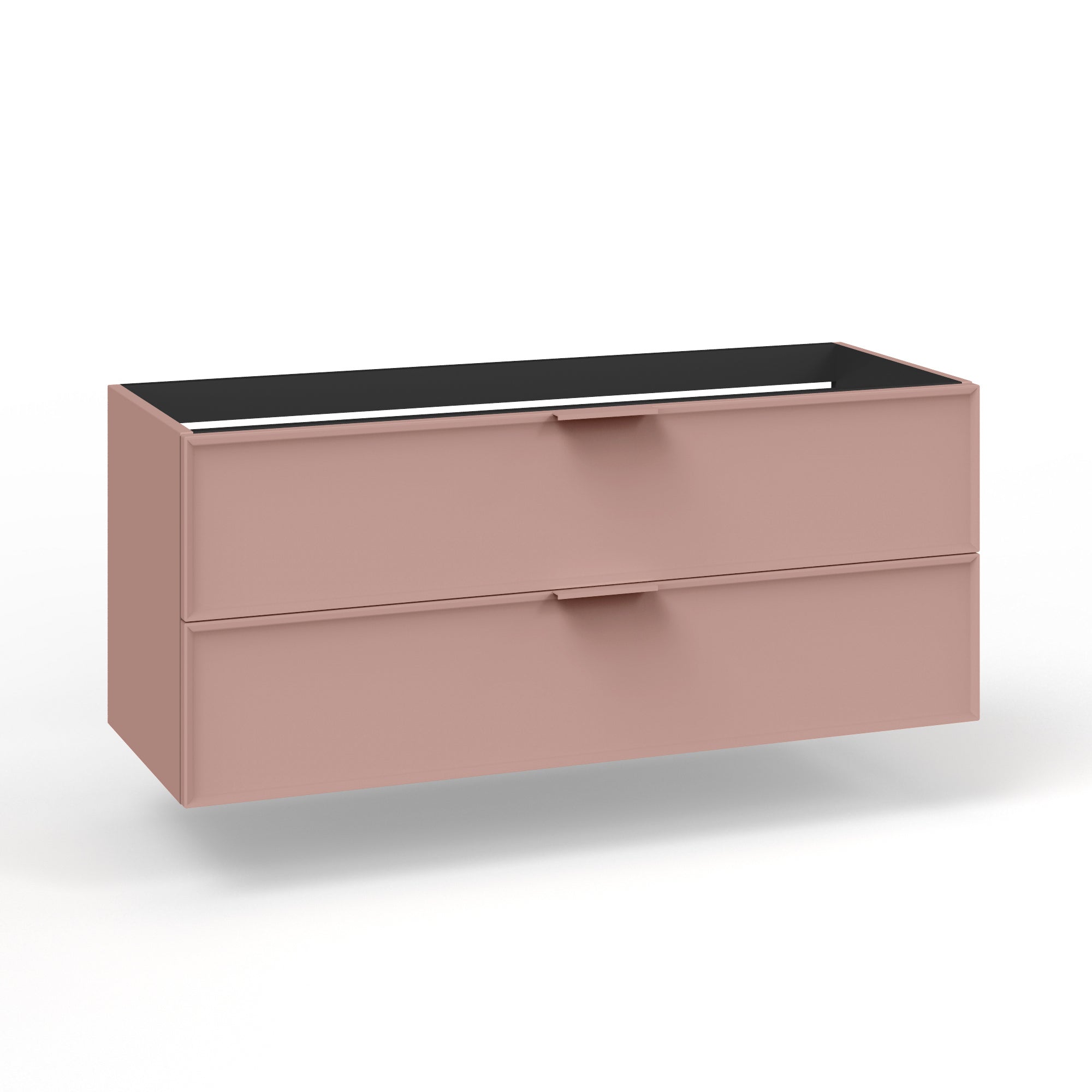 Base portalavabo 2 cassetti per vasca SX ATLAS | Rosa cipria