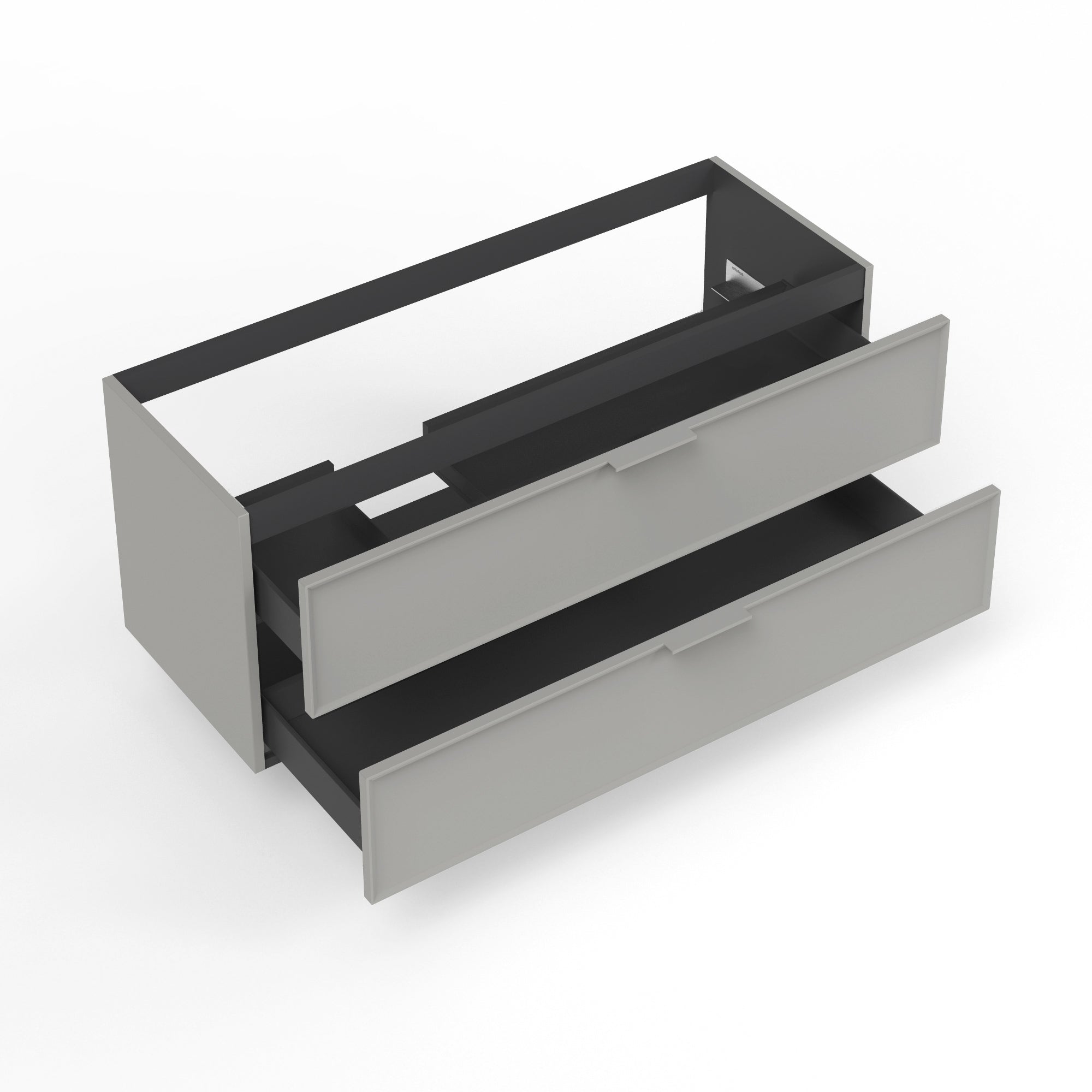 Base portalavabo 2 cassetti per vasca SX ATLAS | Grigio