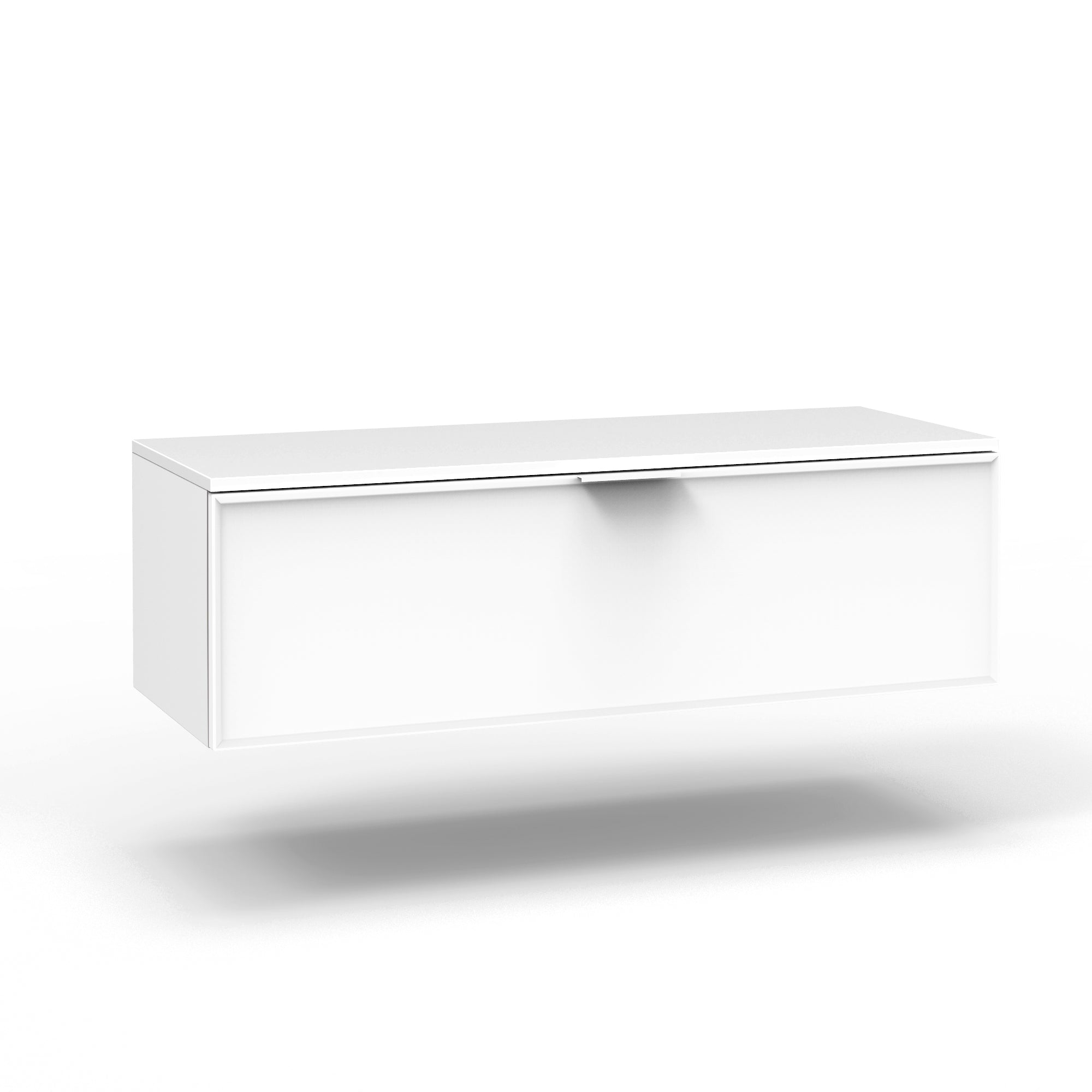 Base con top 1 cestone ATLAS | Bianco opaco