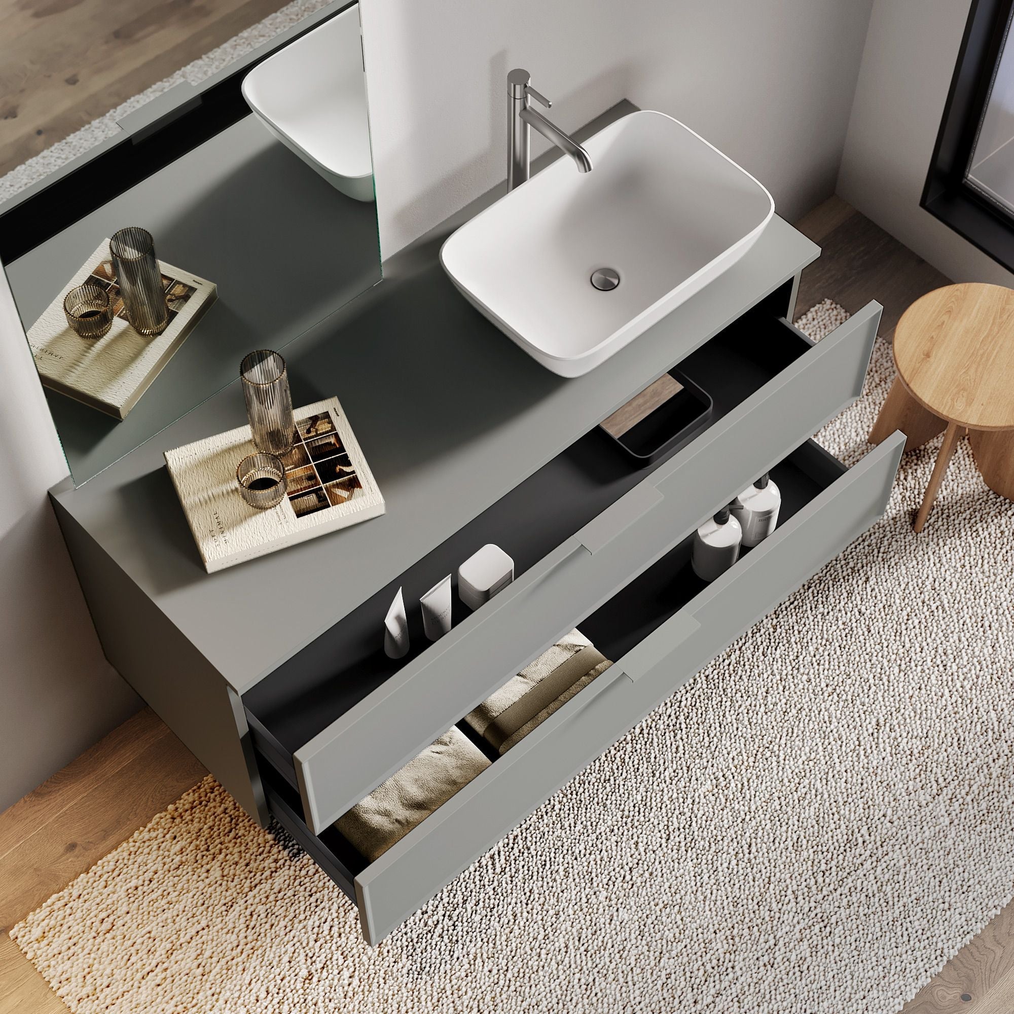 Composizione 4 pezzi ATLAS | Grigio