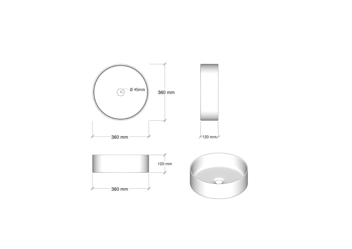 Composizione 3 pezzi ATLAS | Bianco/| Calacatta