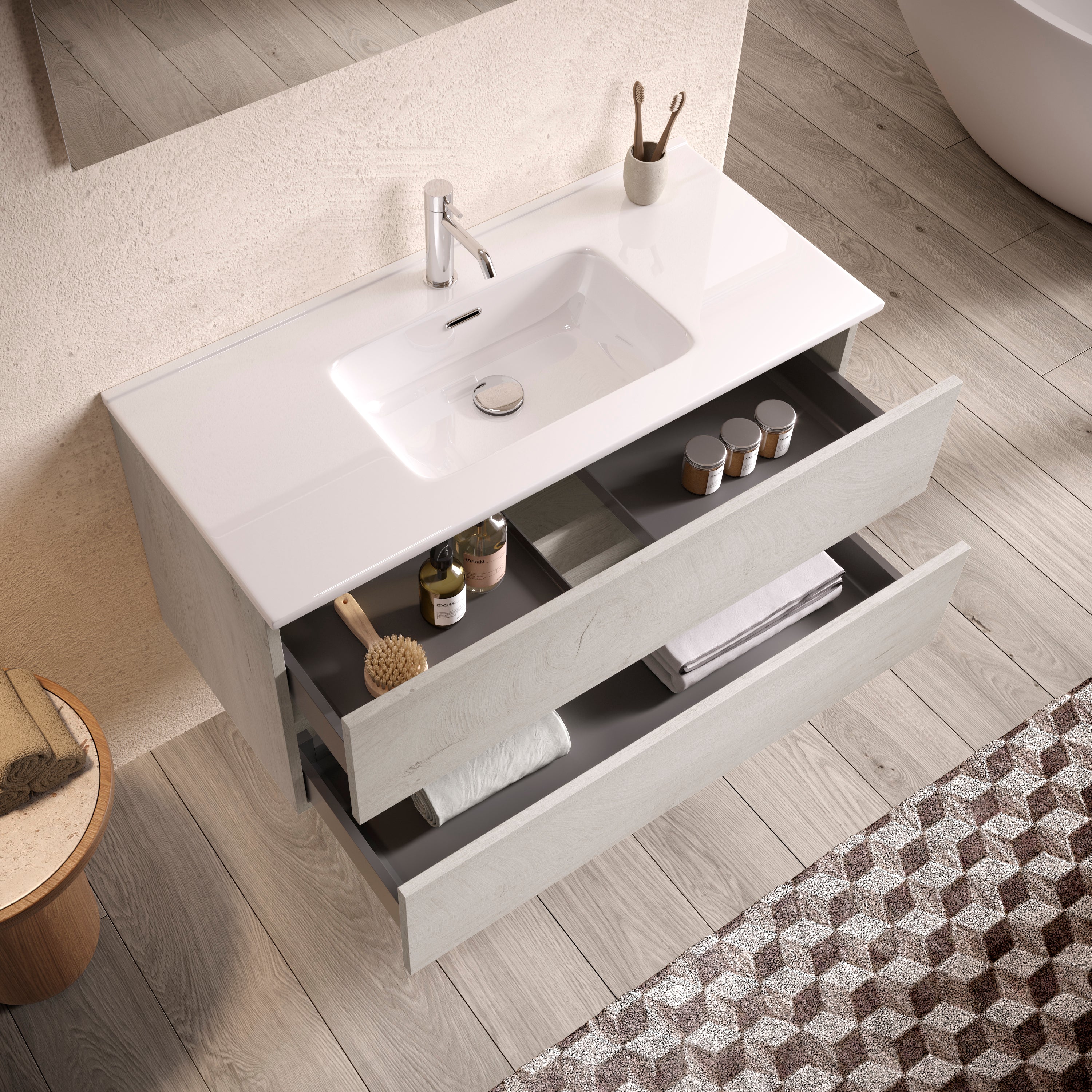 Composizione 4 pezzi PHOEBE | Rovere alaska