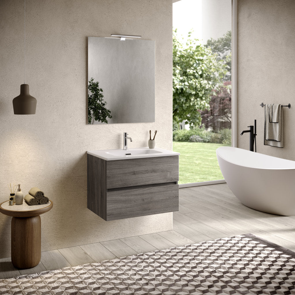 Composizione 4 pezzi PHOEBE | Rovere cenere