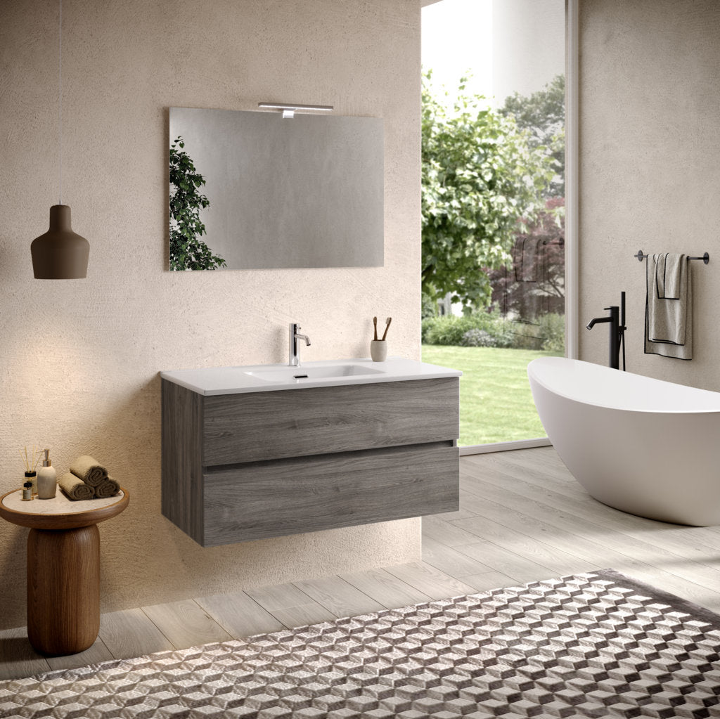 Composizione 4 pezzi PHOEBE | Rovere cenere