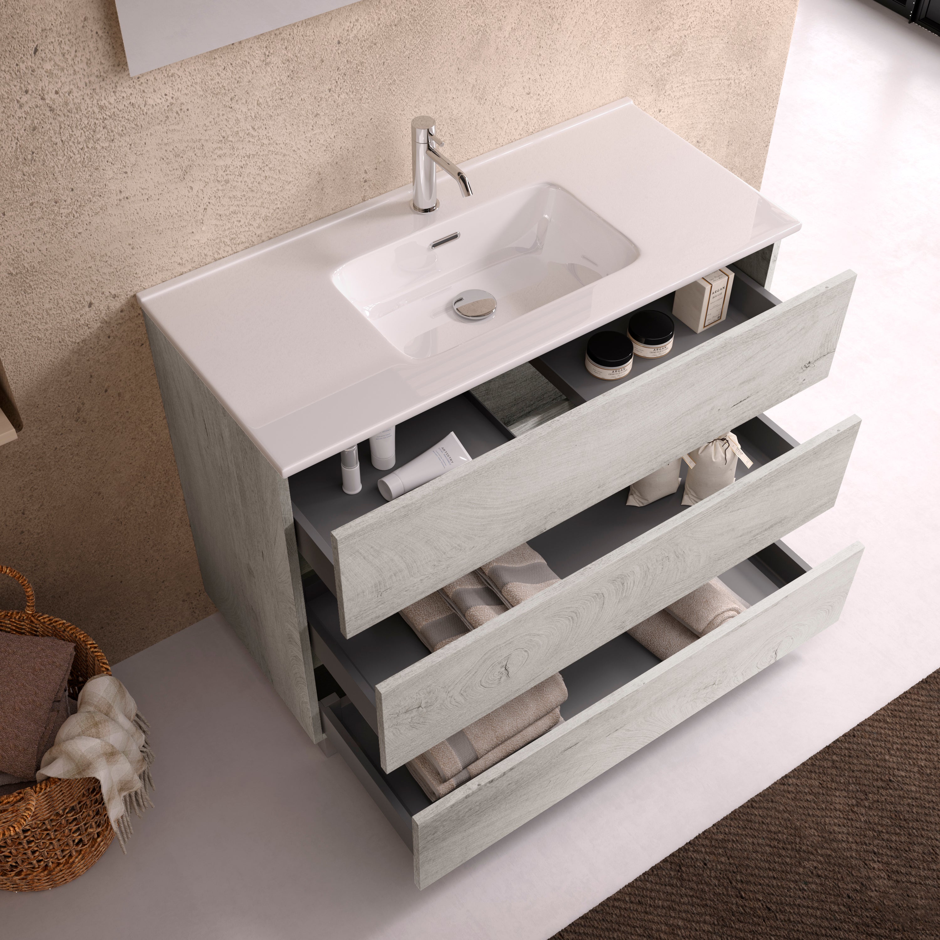 Composizione 4 pezzi PHOEBE | Rovere alaska B